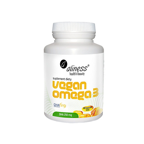ALINESS - Vegan Omega 3 - DHA 250mg - 3x 60caps.