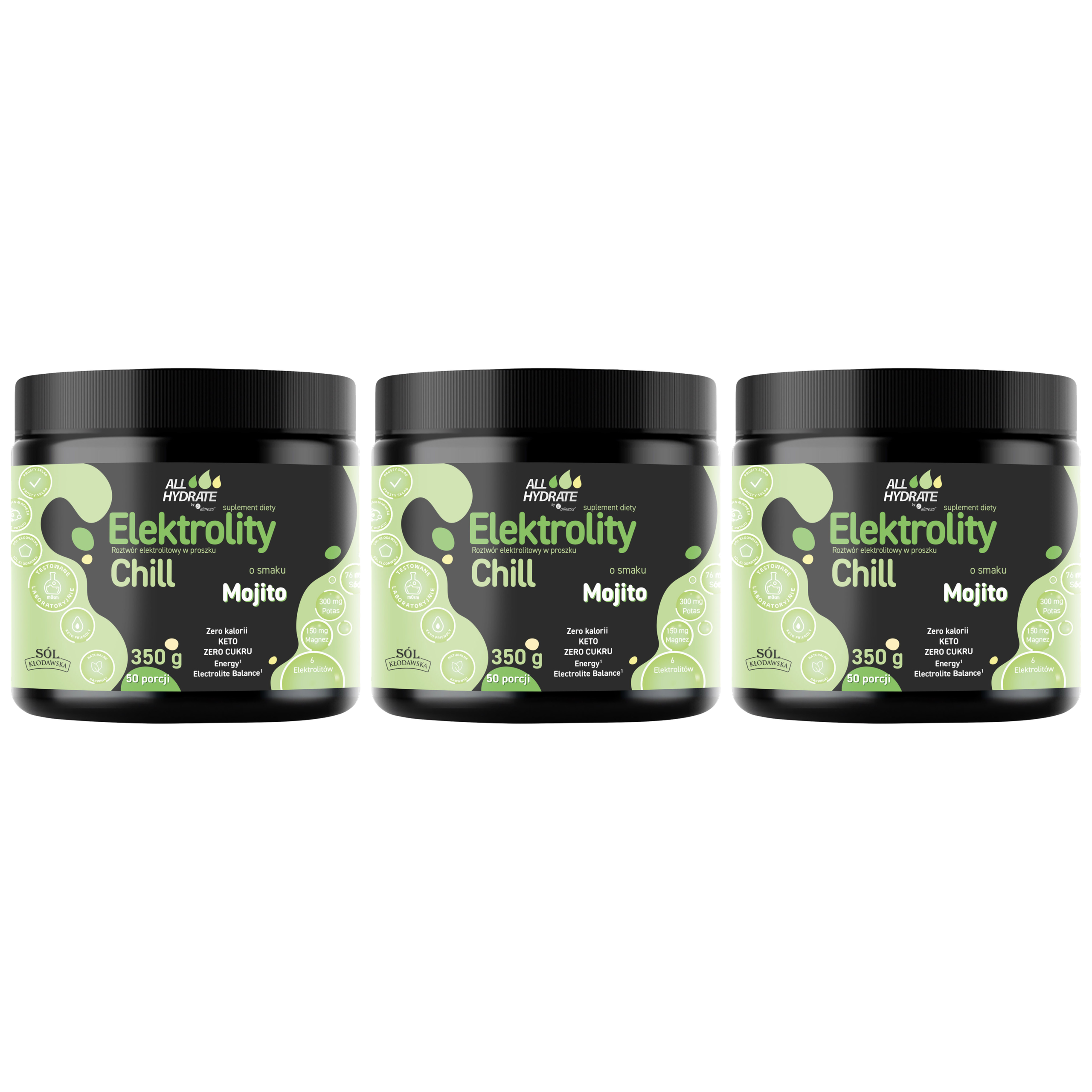 ALINESS - All Hydrate Elektolity Chill - 350g - Mojito x3