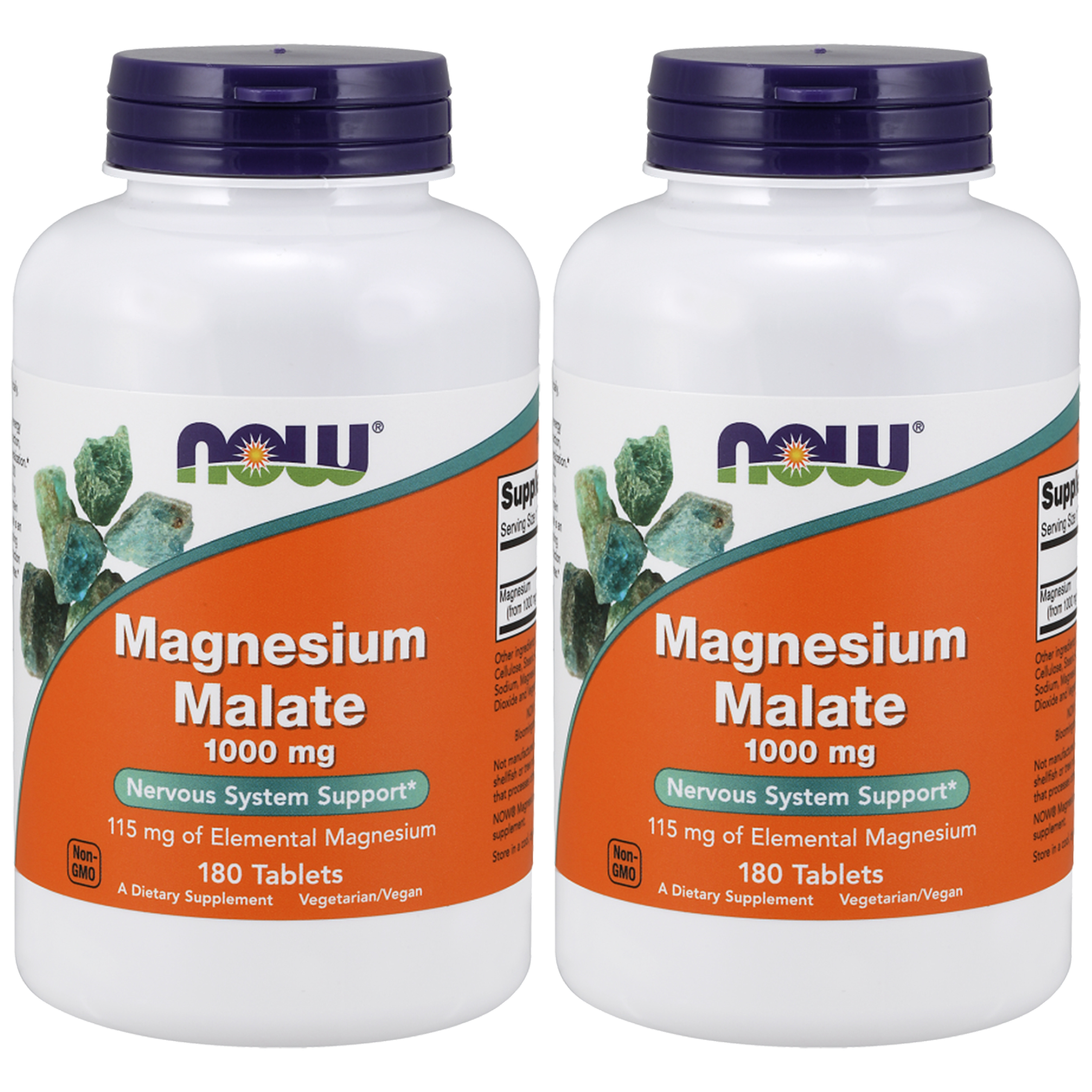 NOW Magnesium Malate 1000mg - 2x 180tabs