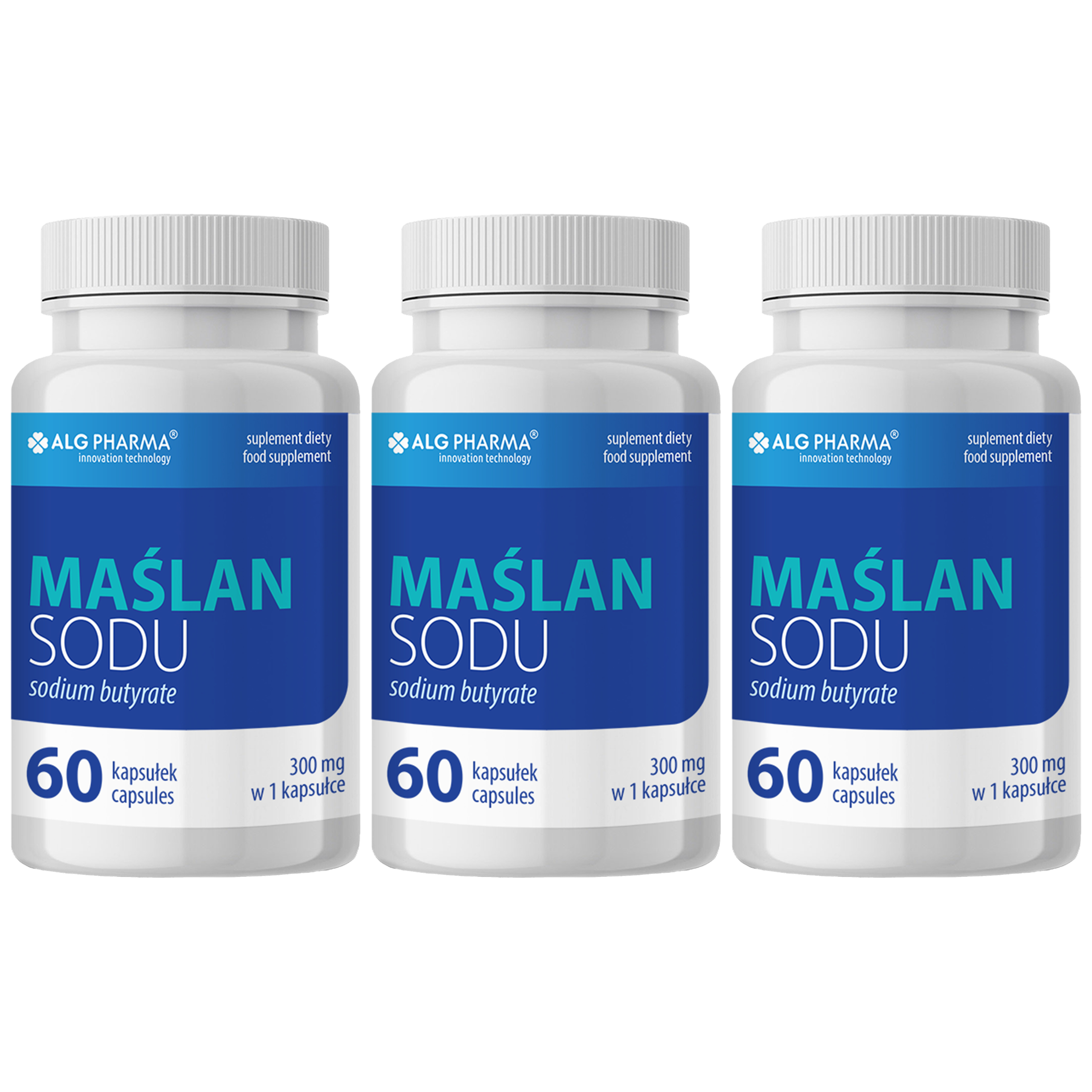 ALG PHARMA - Maślan Sodu - 3x 60caps.