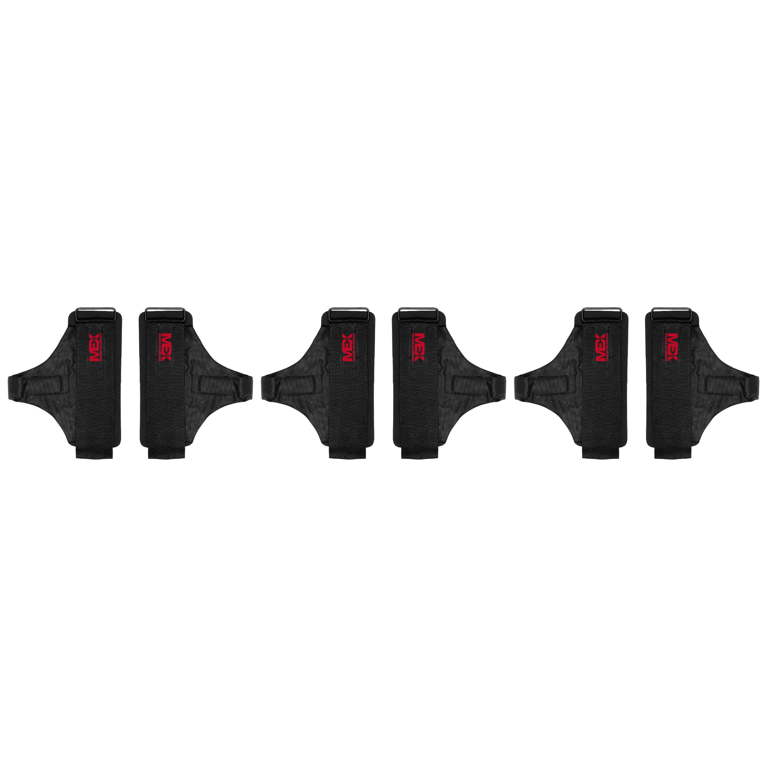 MEX SPORT - Power Pro Lifting Hooks - 3x Black