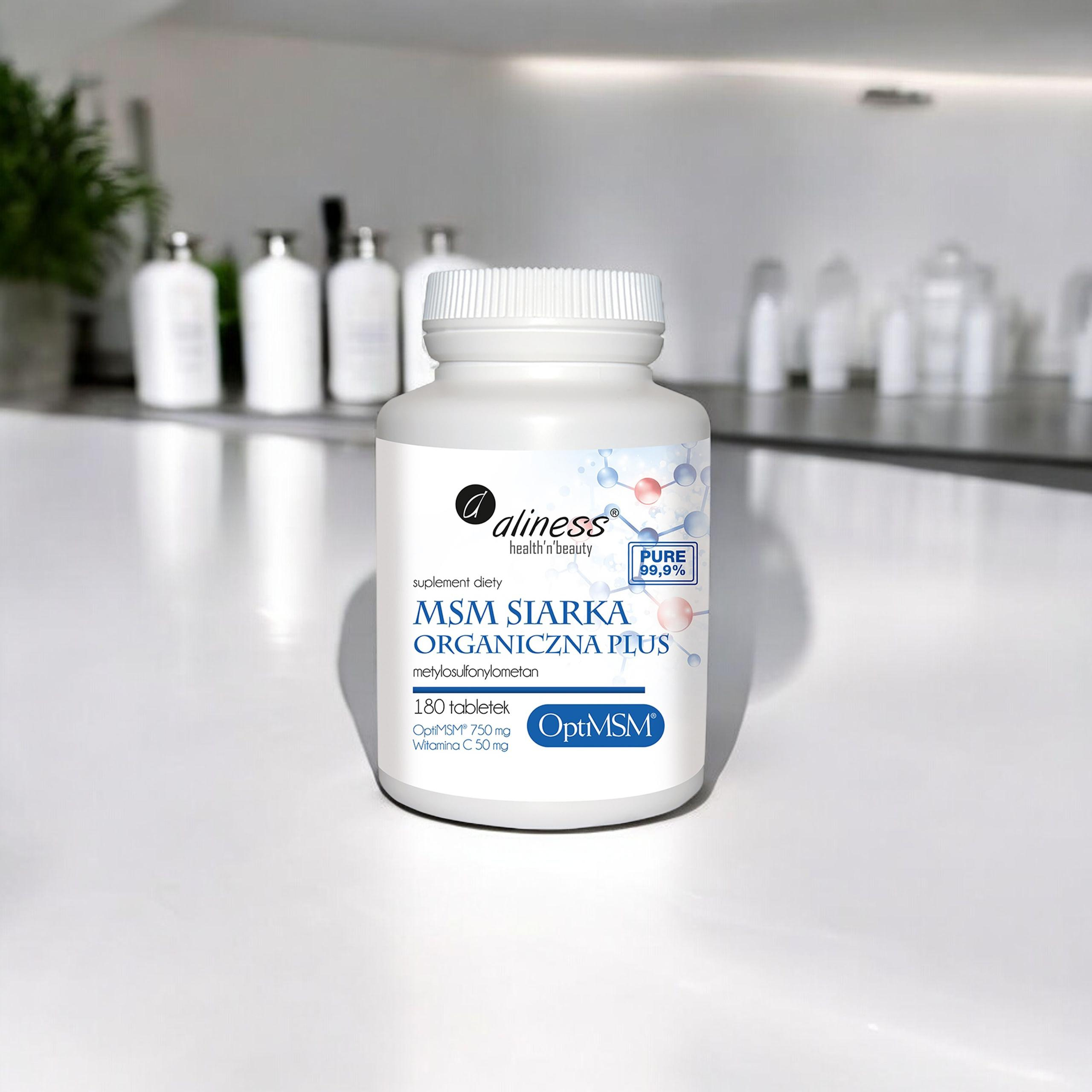 ALINESS MSM Siarka Organiczna PLUS - 3x 180tabs