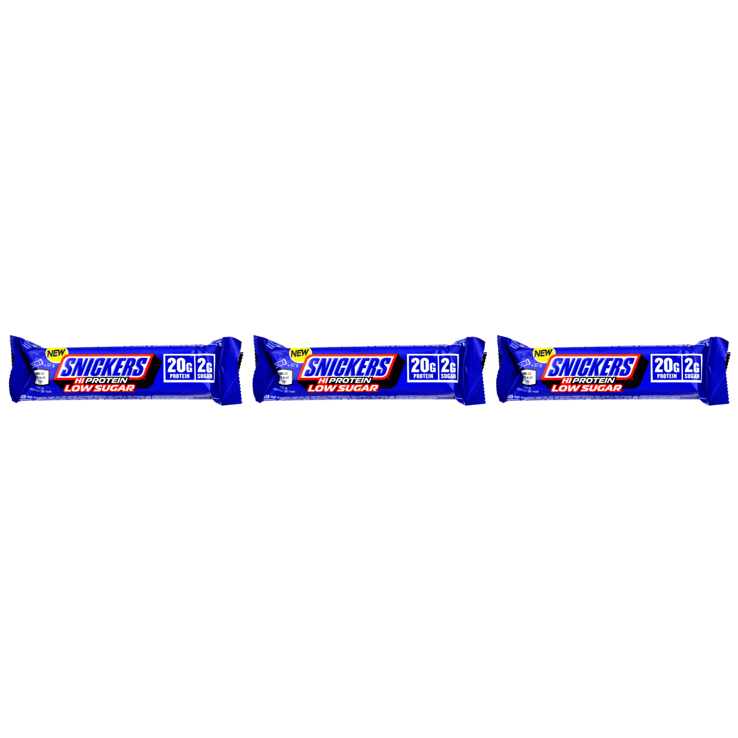 Mars Baton Snickers HIProtein Low Sugar Bar - 3x 57g