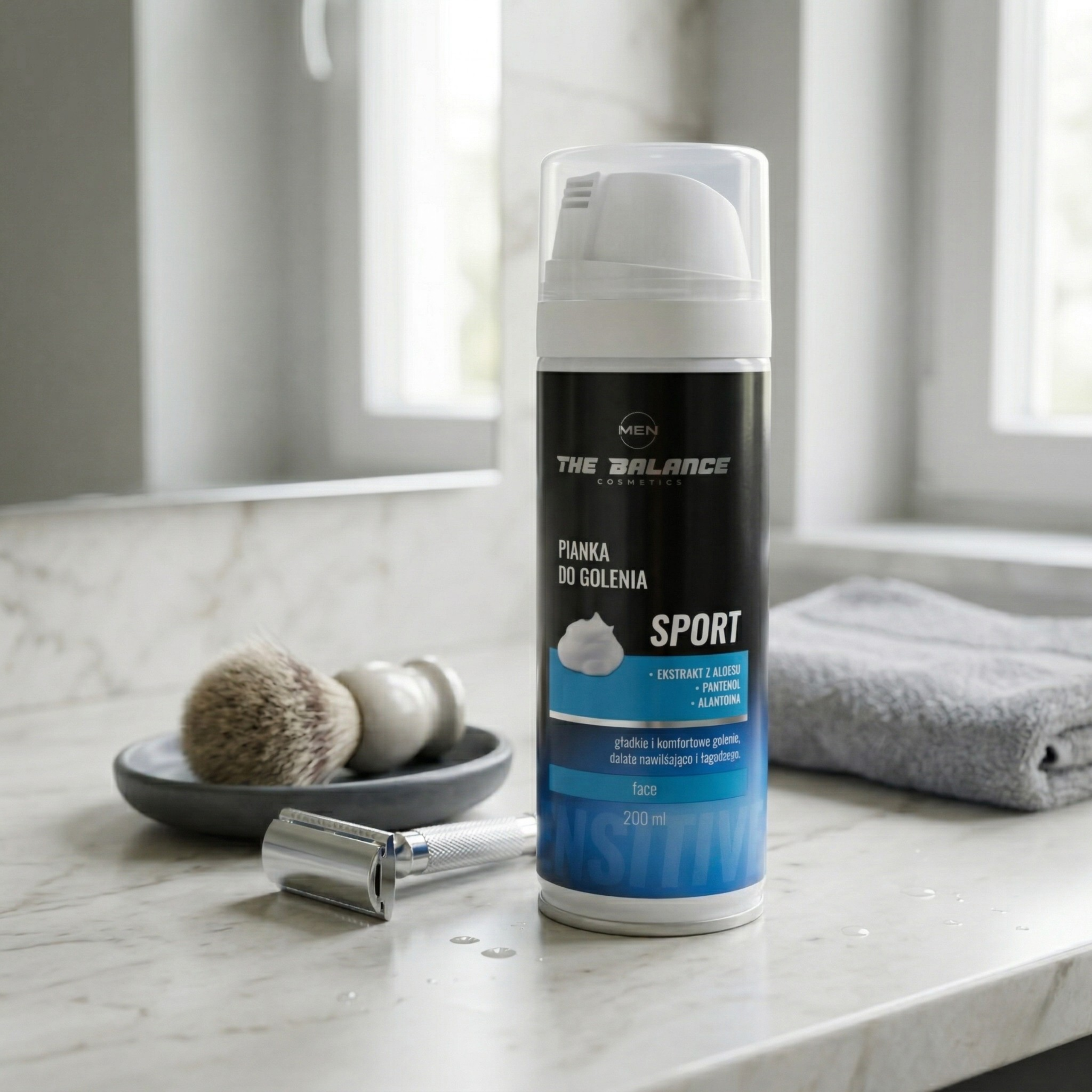 THE BALANCE COSMETICS - Pianka do golenia SPORT - 200ml - WYPRZEDAŻ - 30-09
