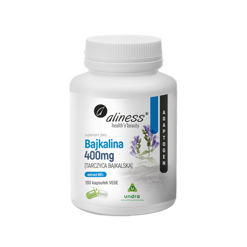 ALINESS Bajkalina 400 mg Tarczyca Bajkalska - 100vcaps