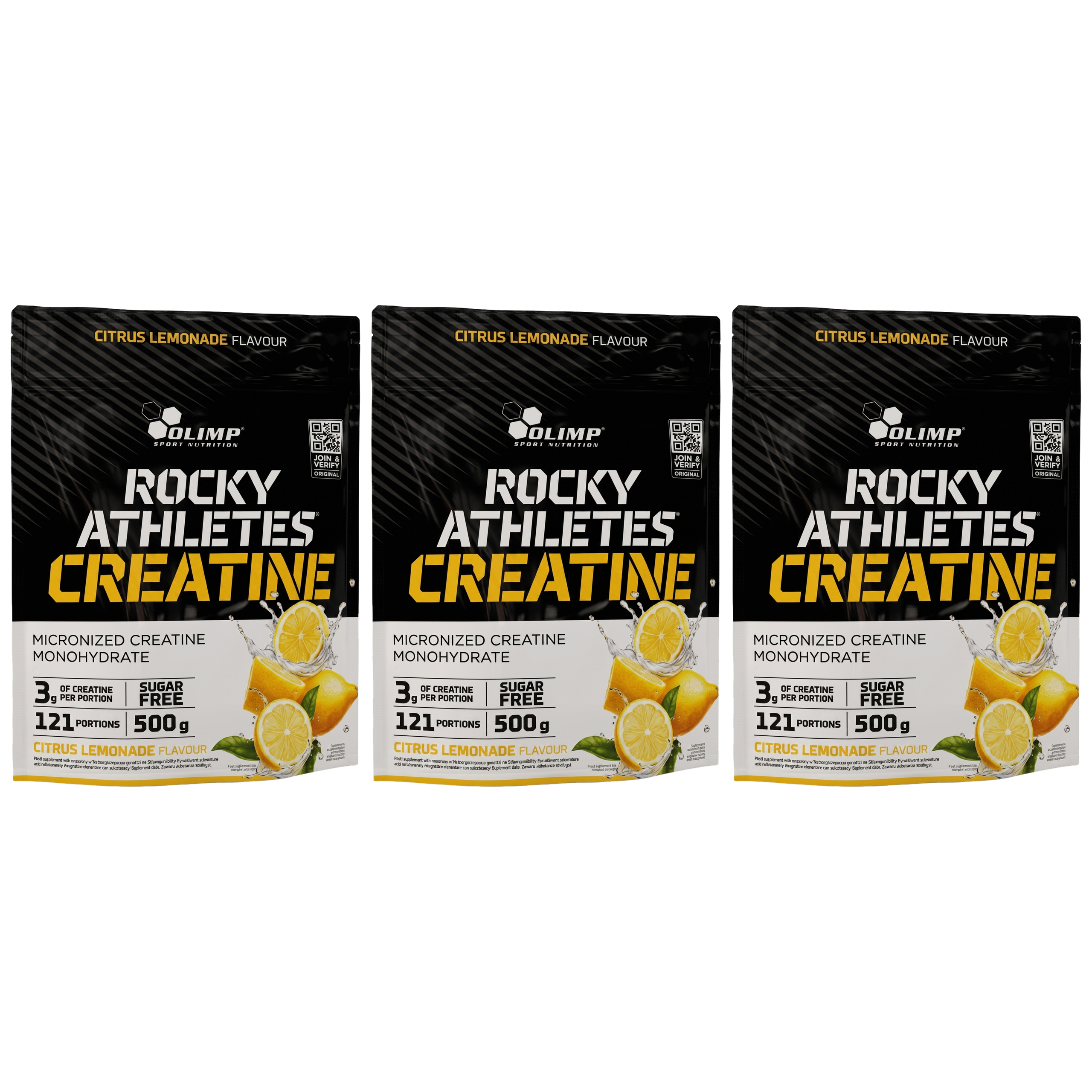 OLIMP Rocky Athletes Creatine - 3x 500g