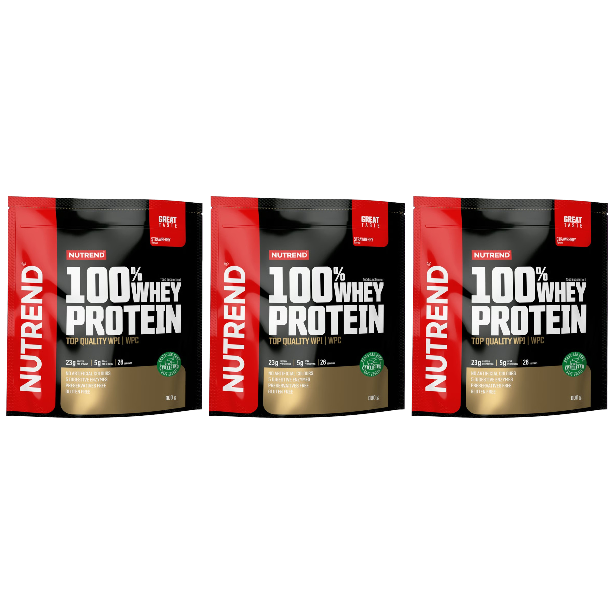 NUTREND - 100% Whey Protein - 3x 800g