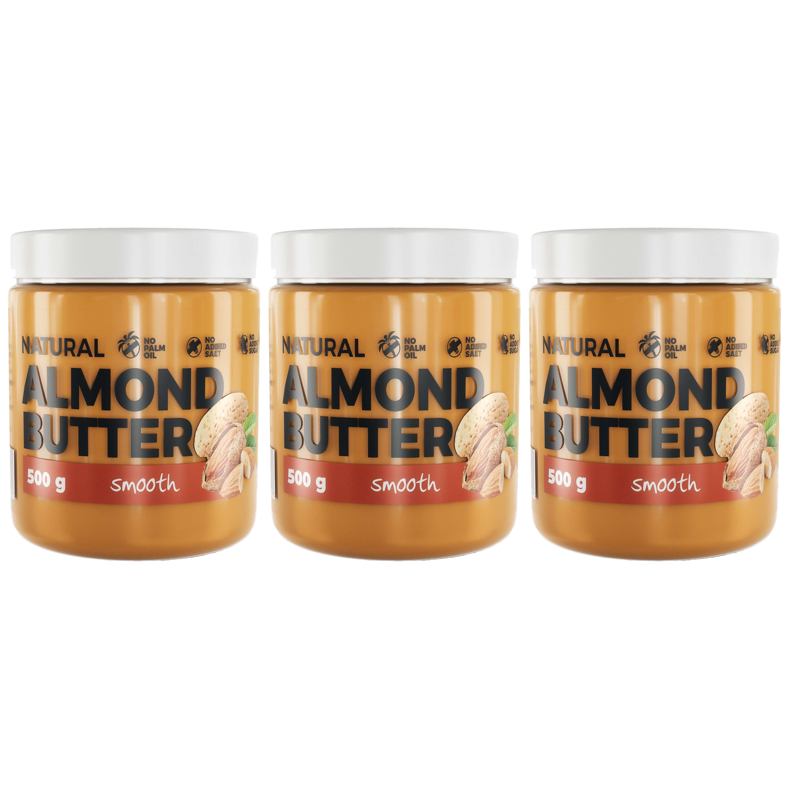 7 NUTRITION Natural Almond Butter - 3x 500g