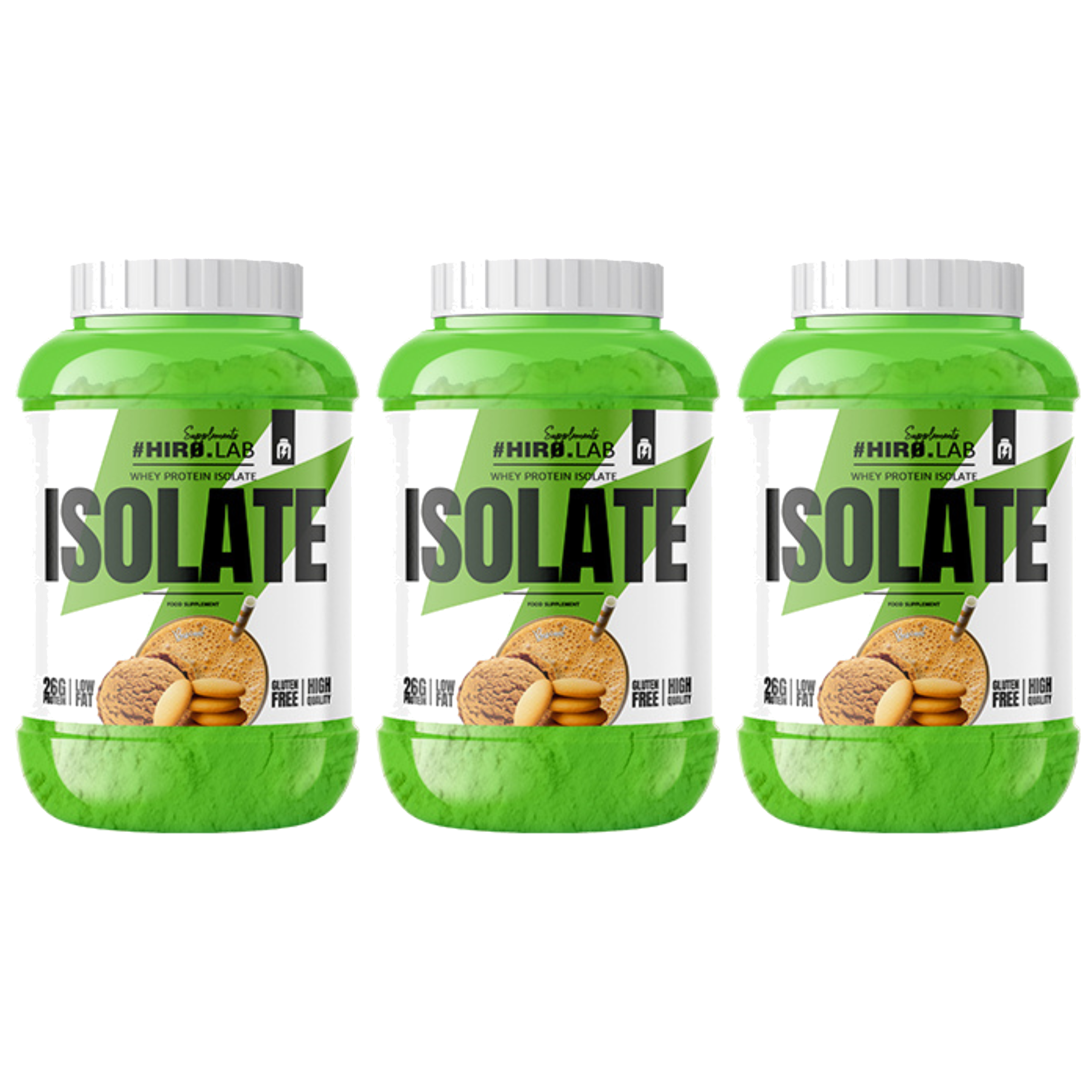 HIRO.LAB Whey Protein Isolate - 3x 1800g
