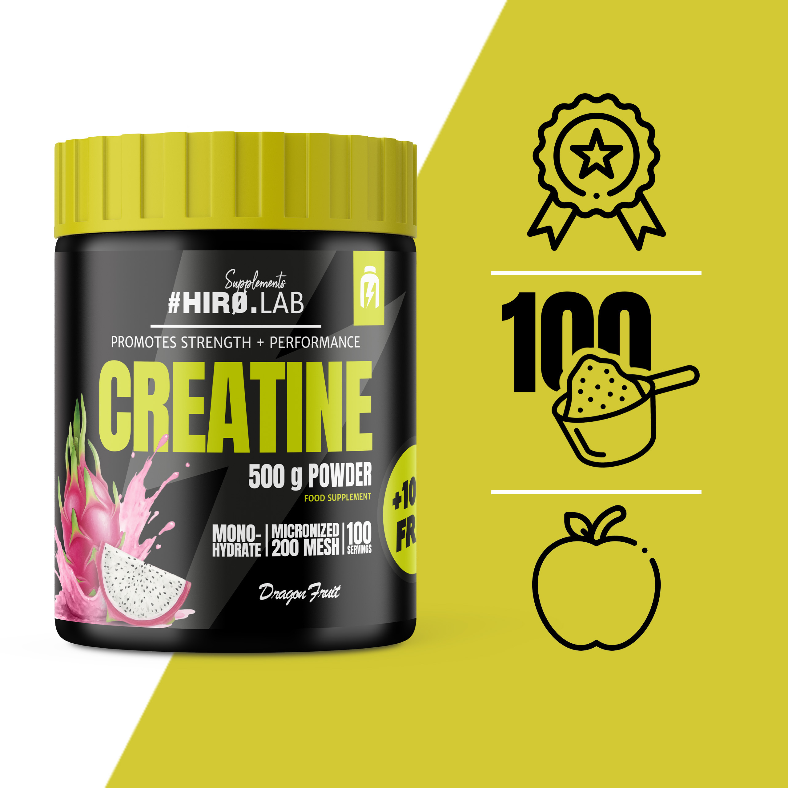 HIRO.LAB Creatine - 3x 500g + 100g FREE