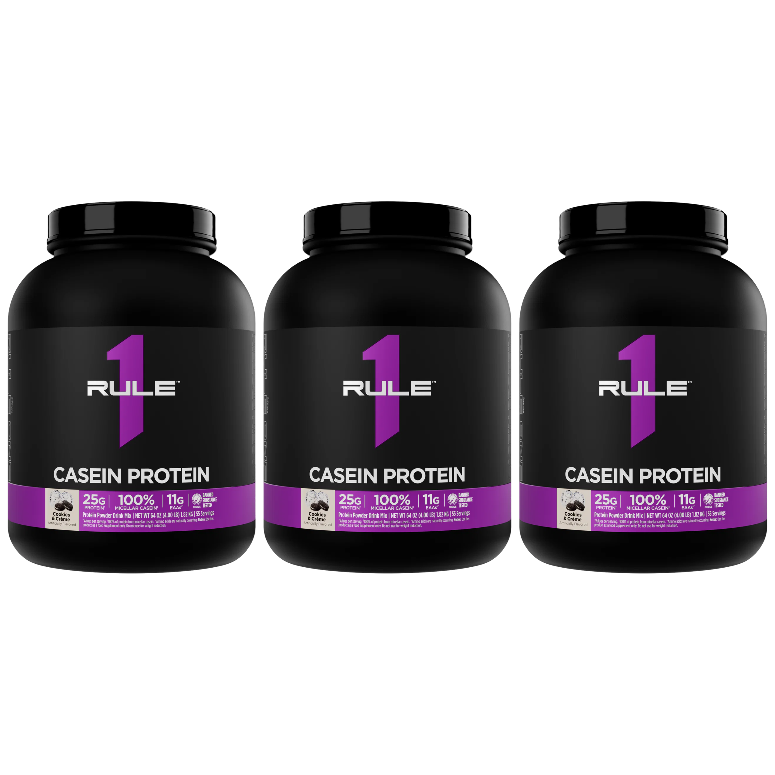 RULE1 - R1 Caseine Protein - 3x 1820g