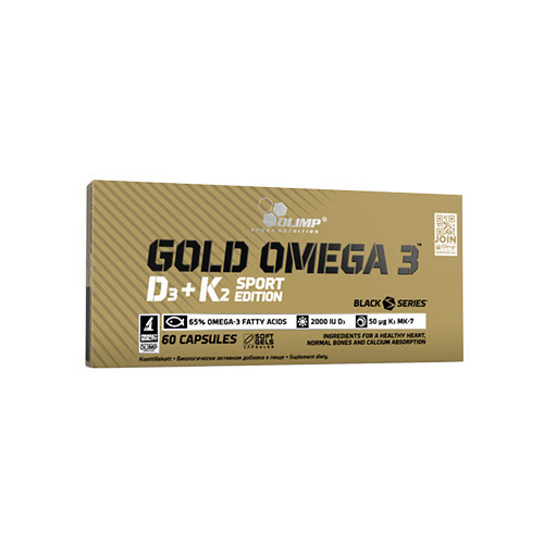 OLIMP Gold Omega 3 D3 + K2 Sport Edition - 2x 60caps