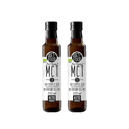 DIET FOOD BIO Kokosowy Olej MCT C8 - 2x 250ml