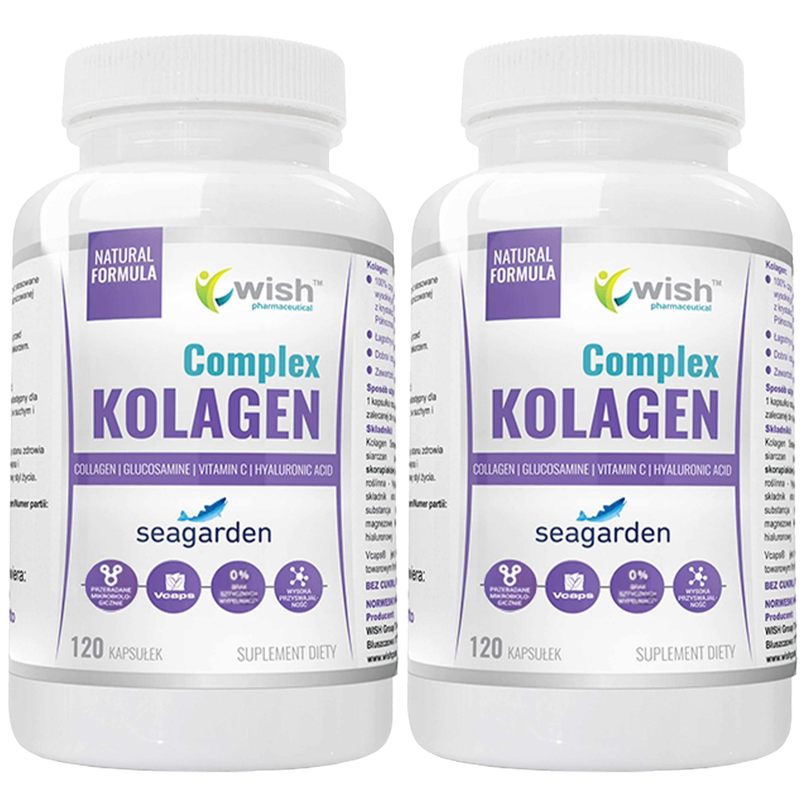 WISH Pharmaceutical Kolagen Complex (Seagarden) - 2x 120caps.