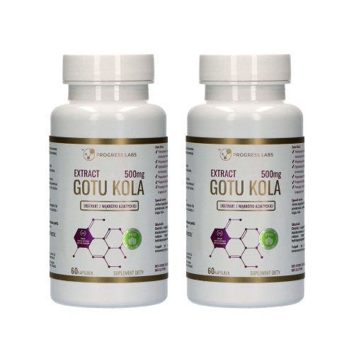 PROGRESS LABS Extract Gotu Kola 500mg - 2x 60caps