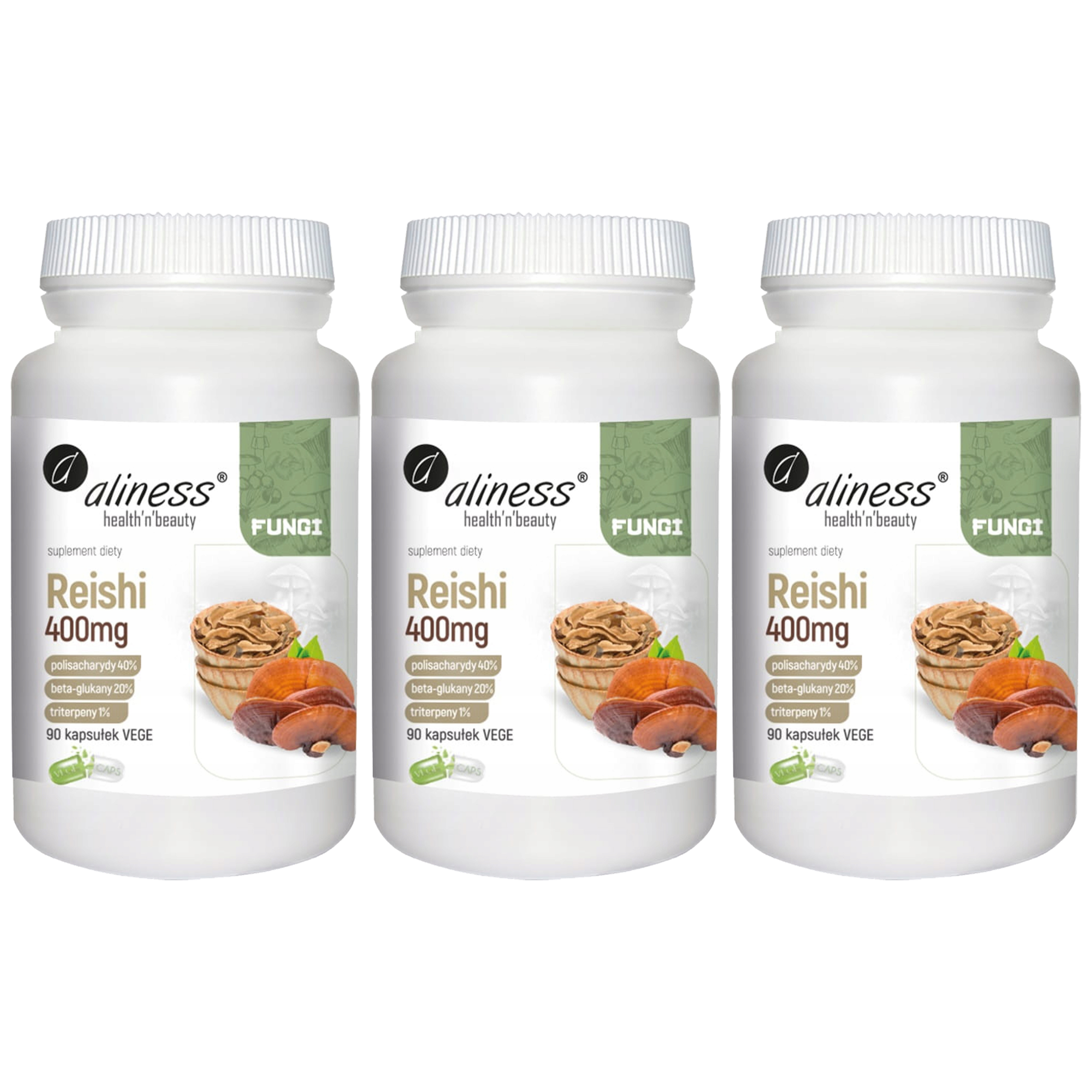 ALINESS - Reishi 400mg - 3x 90vcaps.