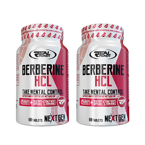 REAL PHARM - Berberine HCL - 2x 60tabs.