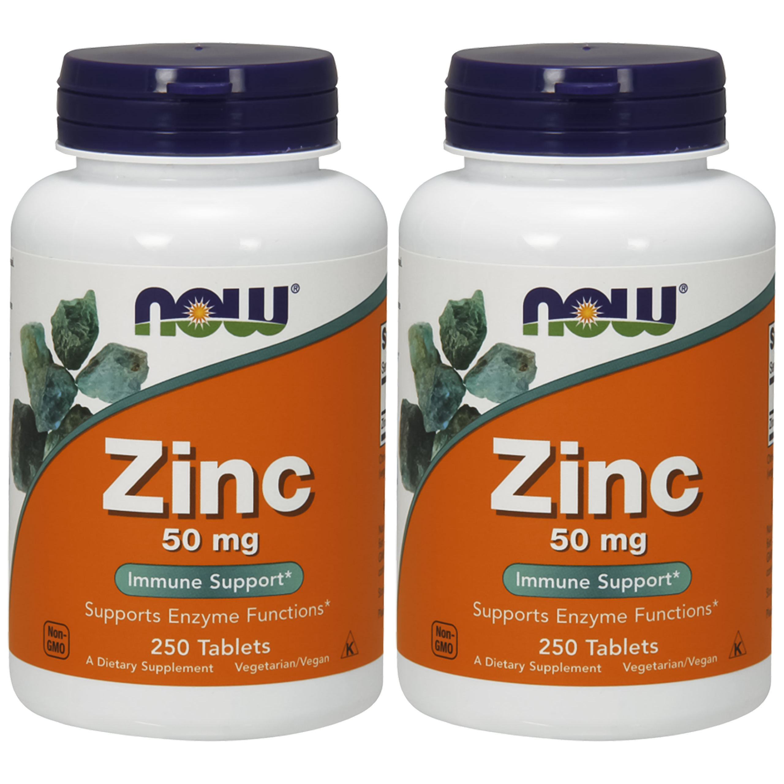 NOW Zinc 50mg - 2x 250tabs