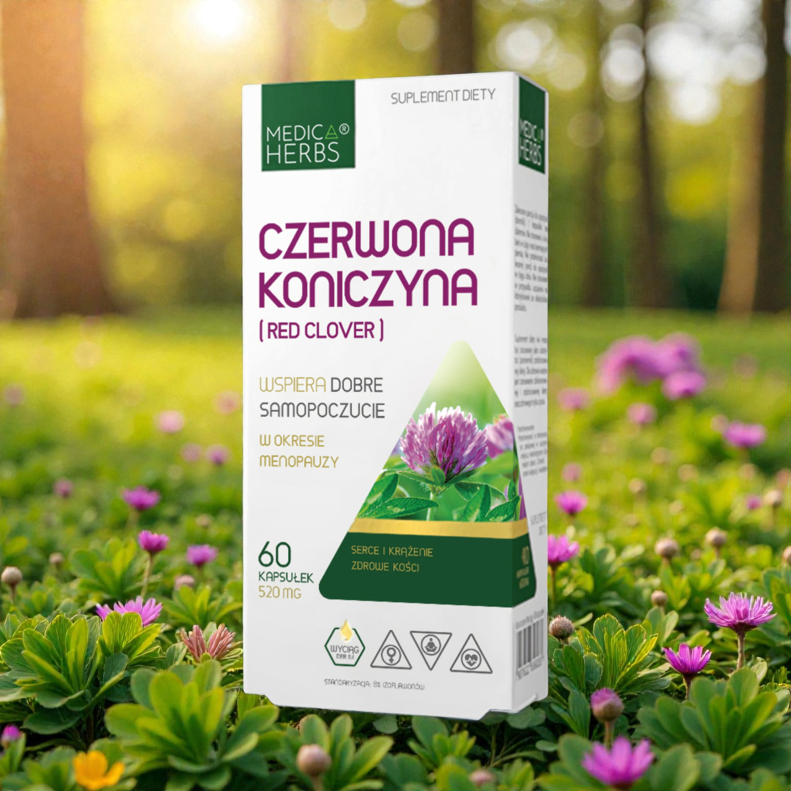 MEDICA HERBS - Czerwona Koniczyna 520mg - 2x 60caps.