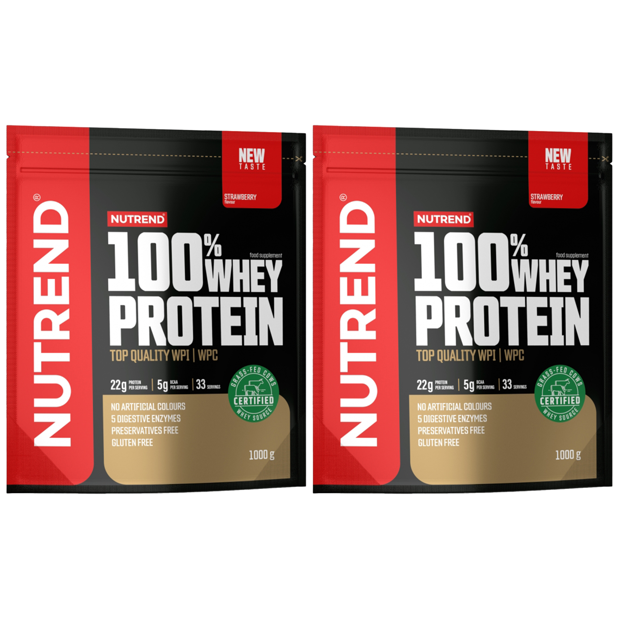 NUTREND 100% Whey Protein - 2x 1000g