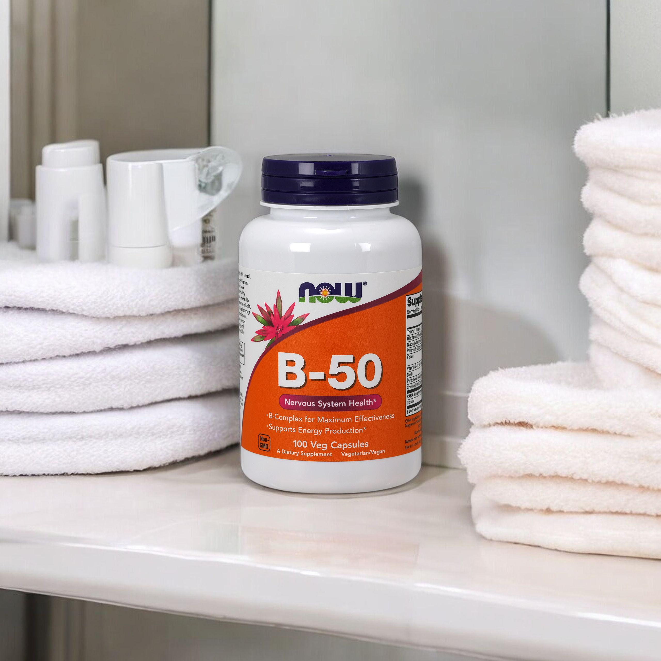 NOW Vitamin B-50 - 3x 100vcaps
