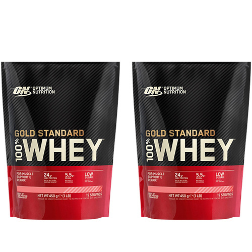 OPTIMUM NUTRITION 100% Whey Gold Standard Bag - 2x 450g