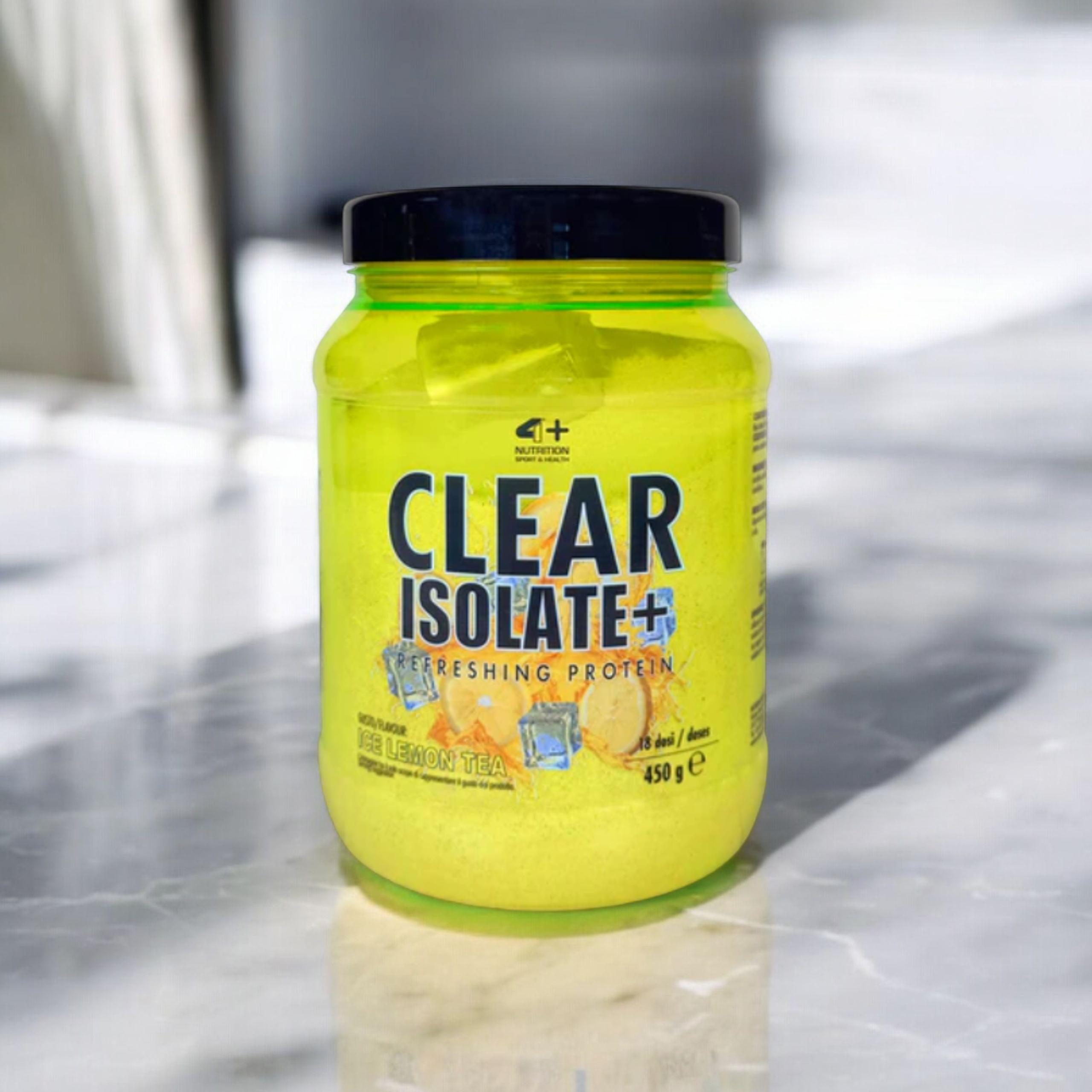 4+ NUTRITION - Clear Isolate+ - 450g - Ice Lemon Tea