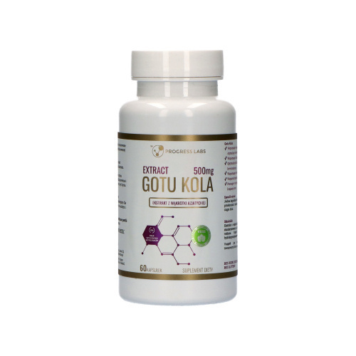 PROGRESS LABS Extract Gotu Kola 500mg - 2x 60caps