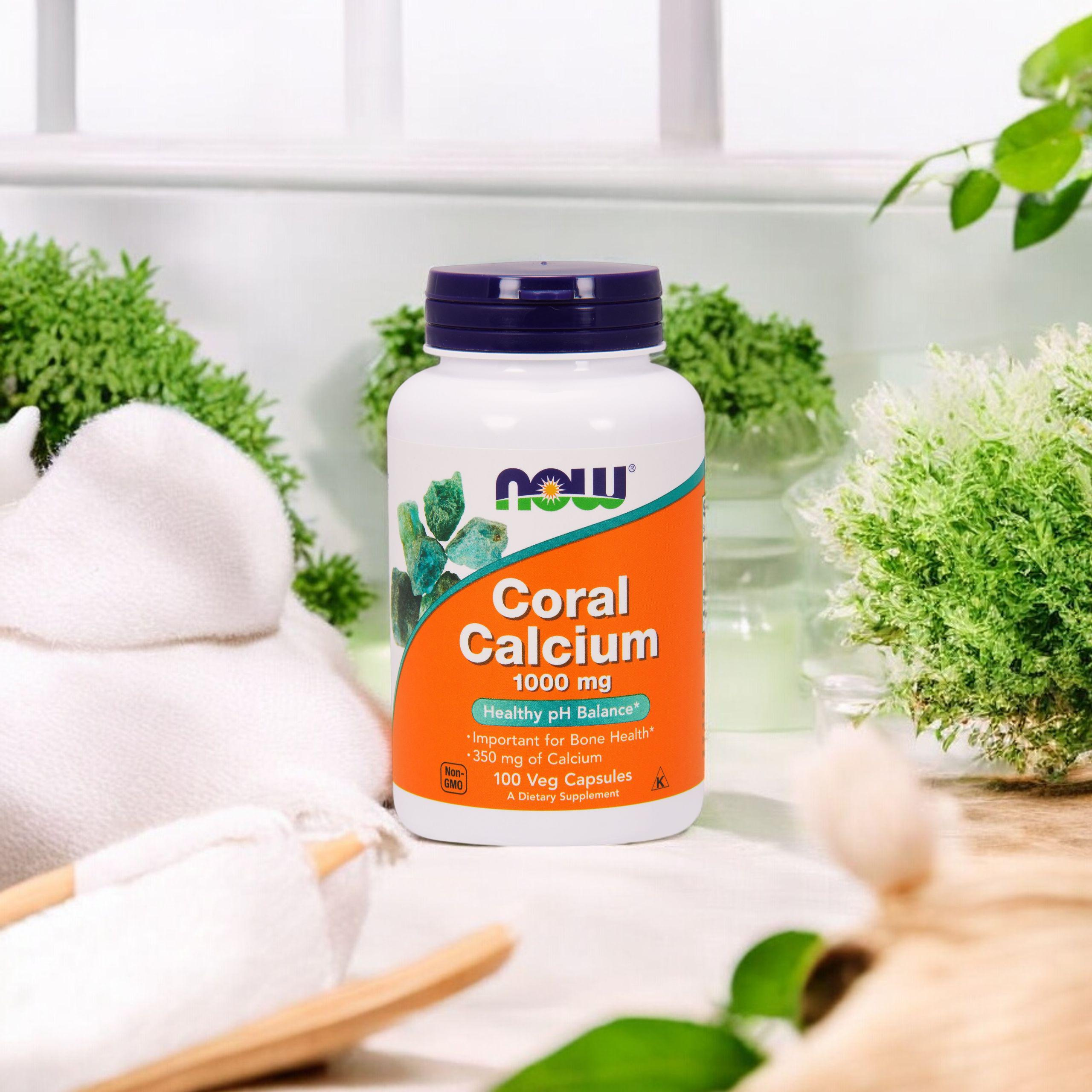 NOW Coral Calcium 1000mg - 2x 100vegcaps