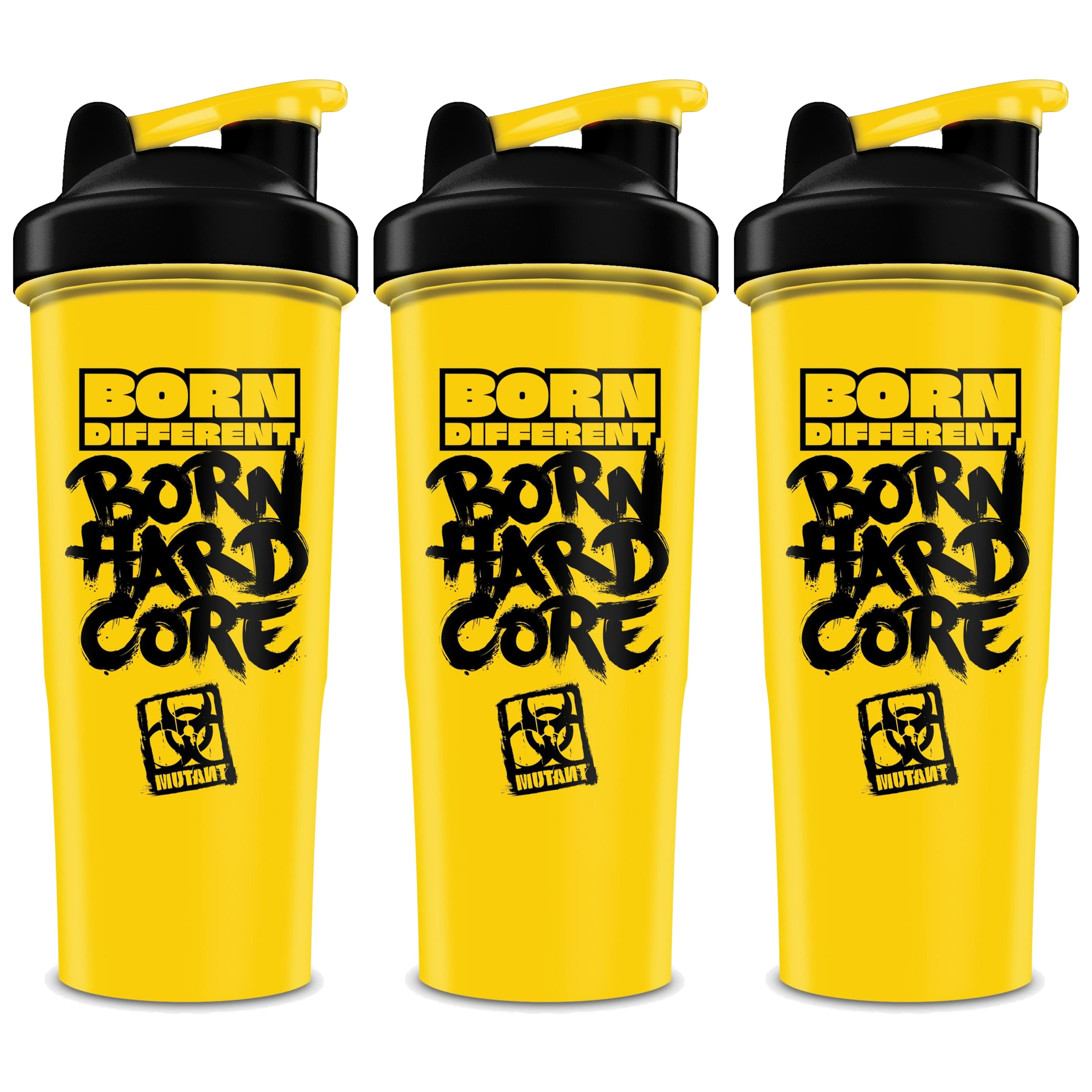 MUTANT - Born Hardcore Wrapped Shaker - 3x 900ml - Yellow