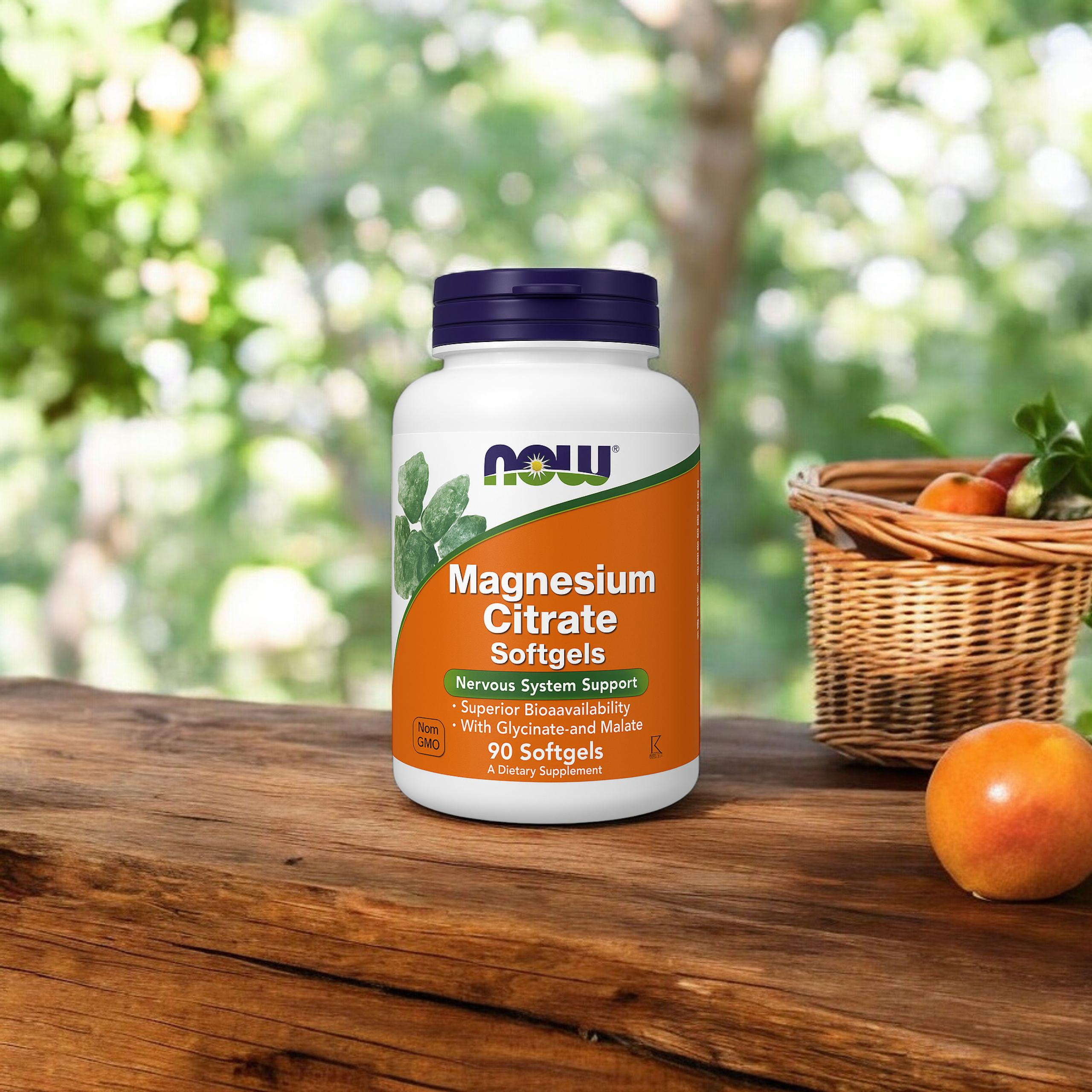 NOW - Magnesium Citrate - 2x 90softgels