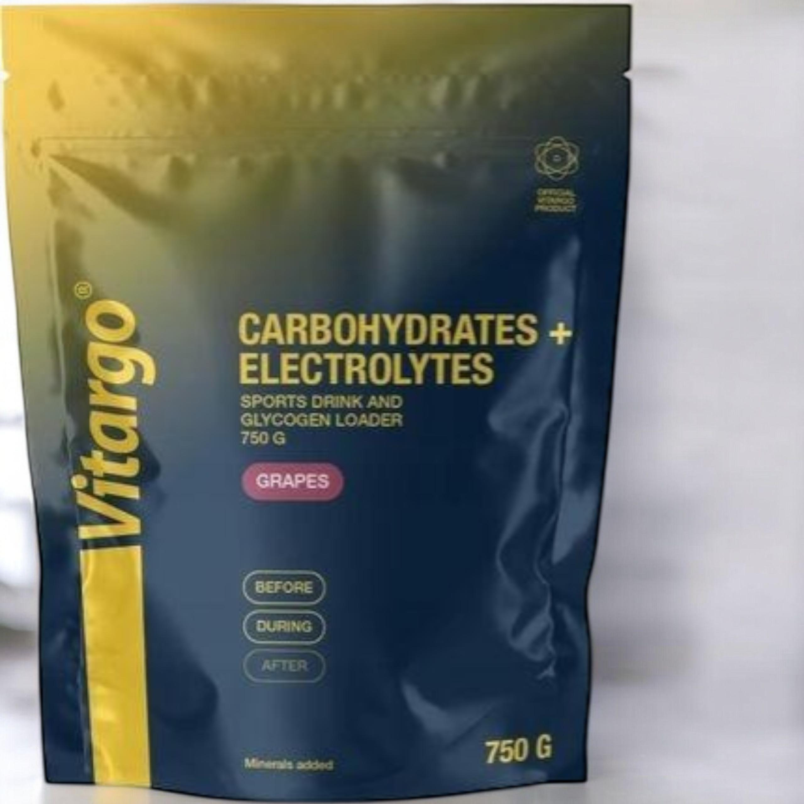 VITARGO - Carbohydrates + Electrolyte - 3x 750g - Grape