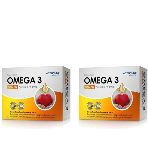 ACTIVLAB PHARMA Omega 3 1000mg - 2x 60caps.