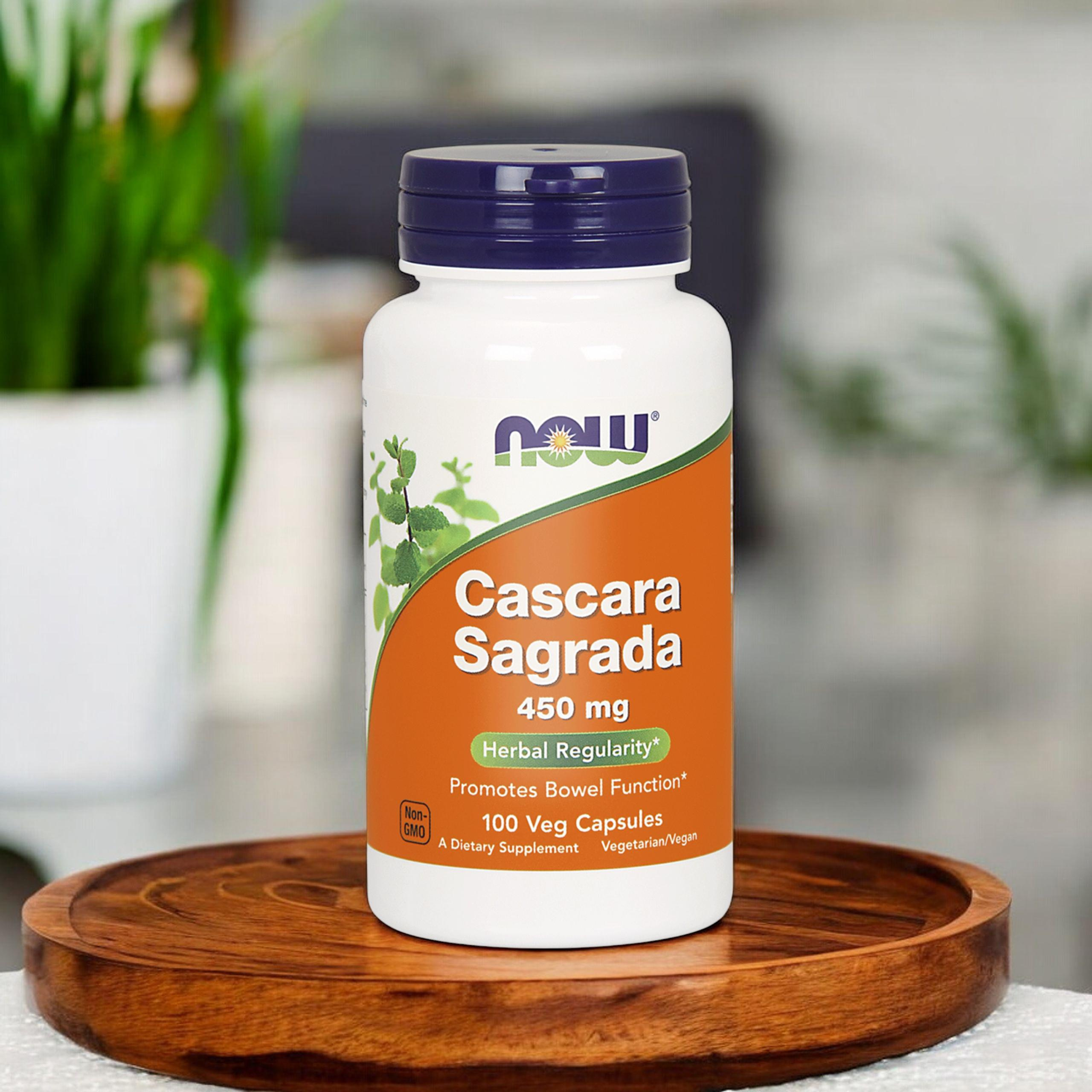 NOW Cascara Sagrada 450mg - 2x 100vcaps