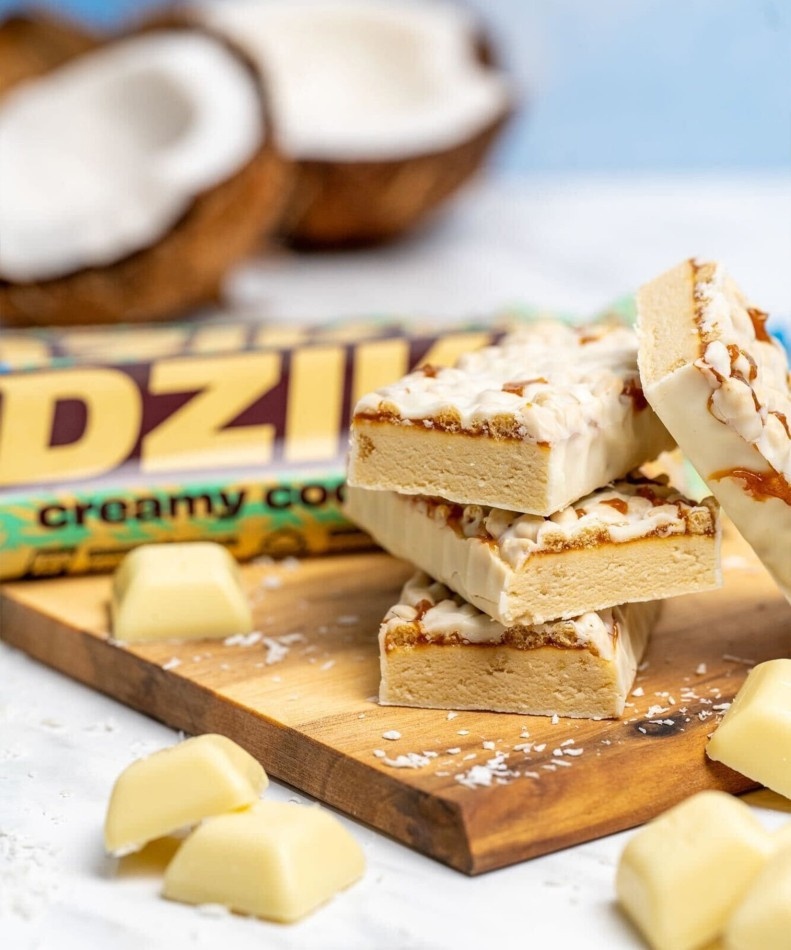 DZIK - Protein Bar Crunchy - 2x 72g - Creamy Coconut