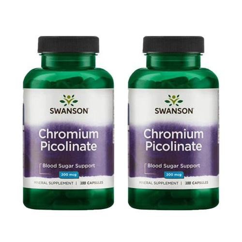 SWANSON Chromium Picolinate 200mcg - 2x 100caps