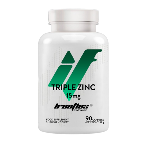 IRONFLEX - Triple Zinc 15mg - 2x 90caps.