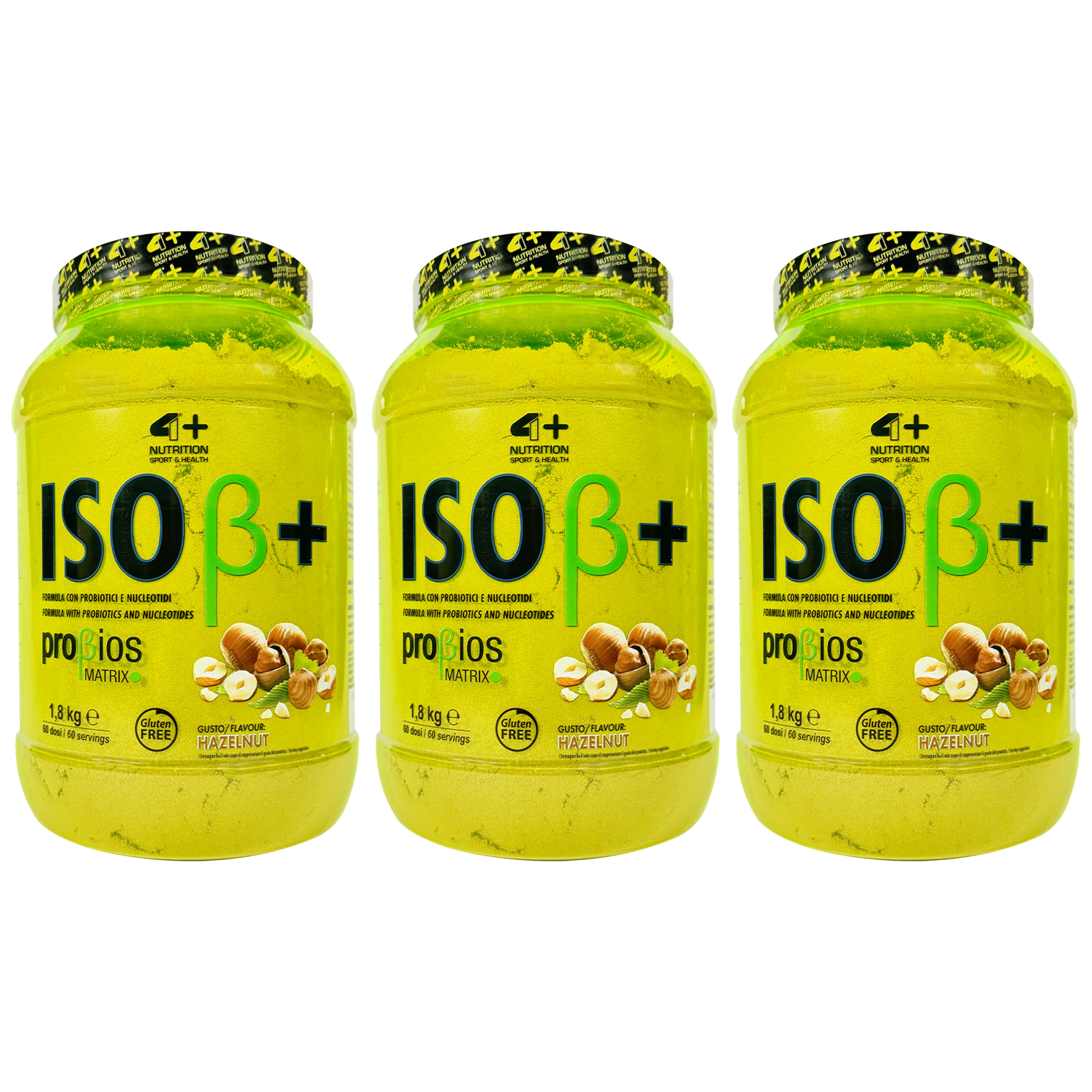 4+ NUTRITION ISO+ Probiotics - 3x 1800g
