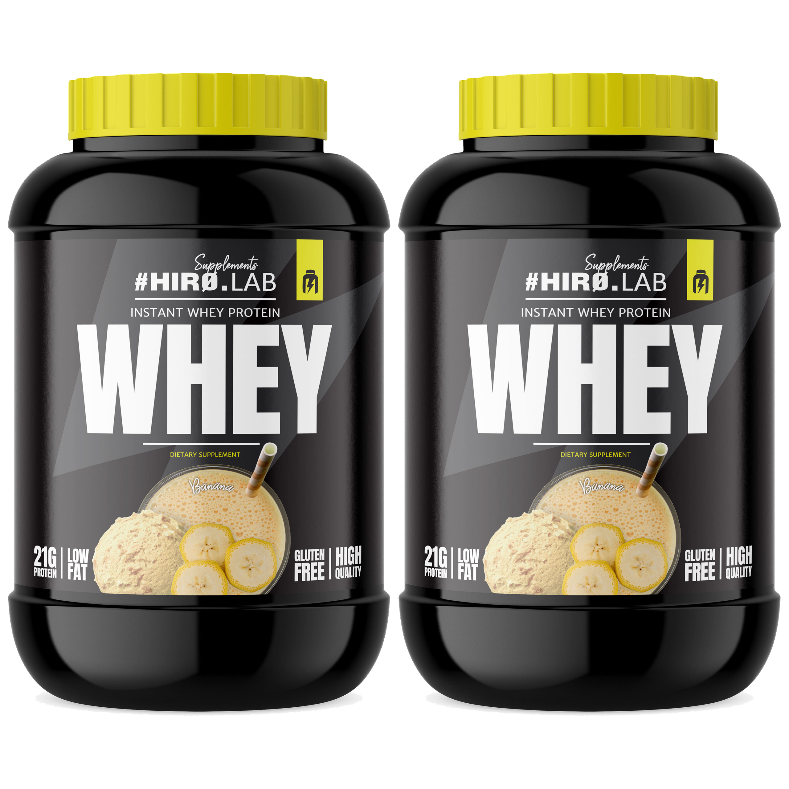 HIRO.LAB Instant Whey Protein - 2x 2000g