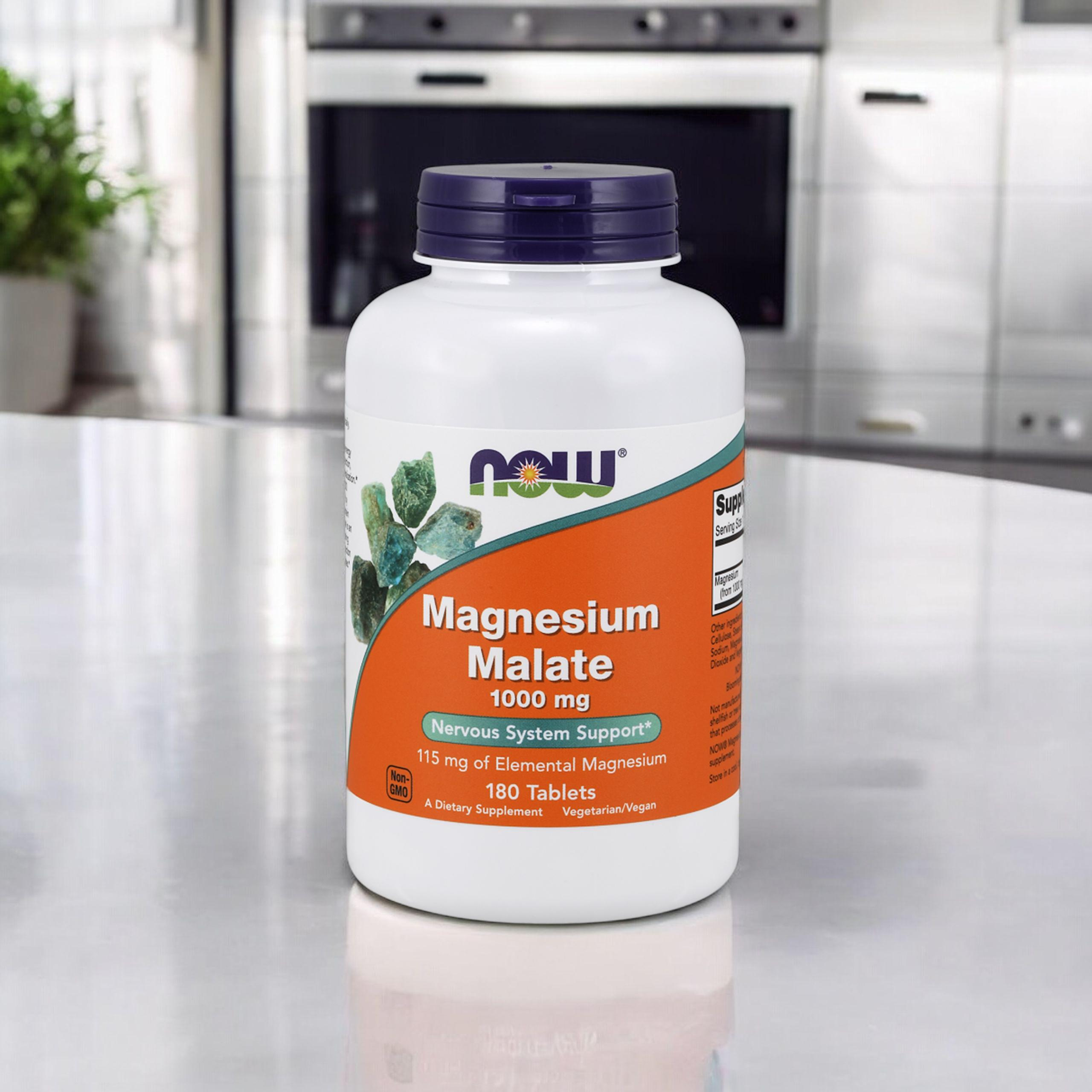 NOW Magnesium Malate 1000mg - 2x 180tabs