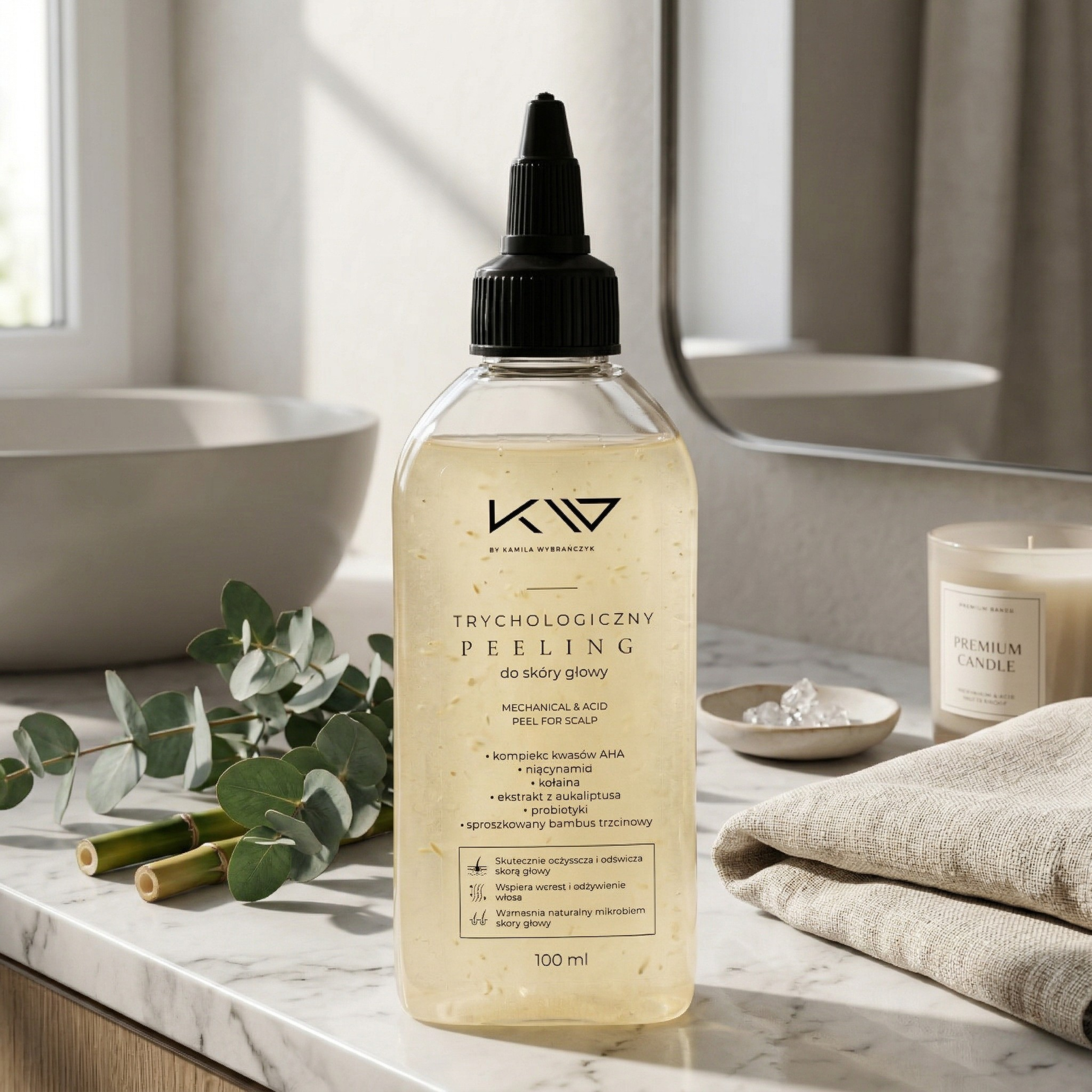 KAMILA WYBRAŃCZYK - Trycholologiczny Peeling do Skóry Głowy - 2x 100ml