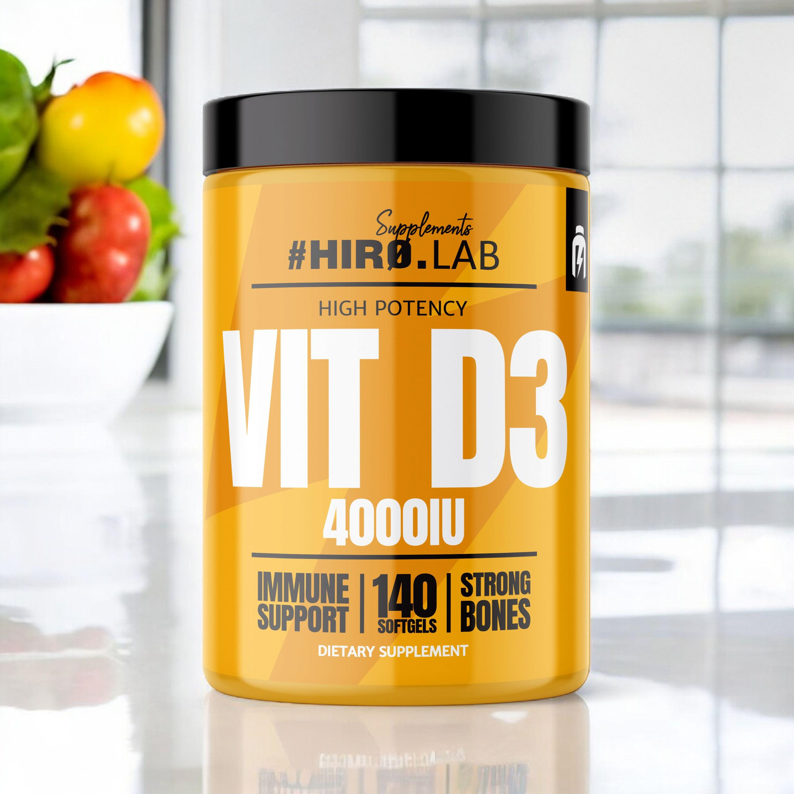 HIRO.LAB Vitamin D3 4000IU - 140 softgels