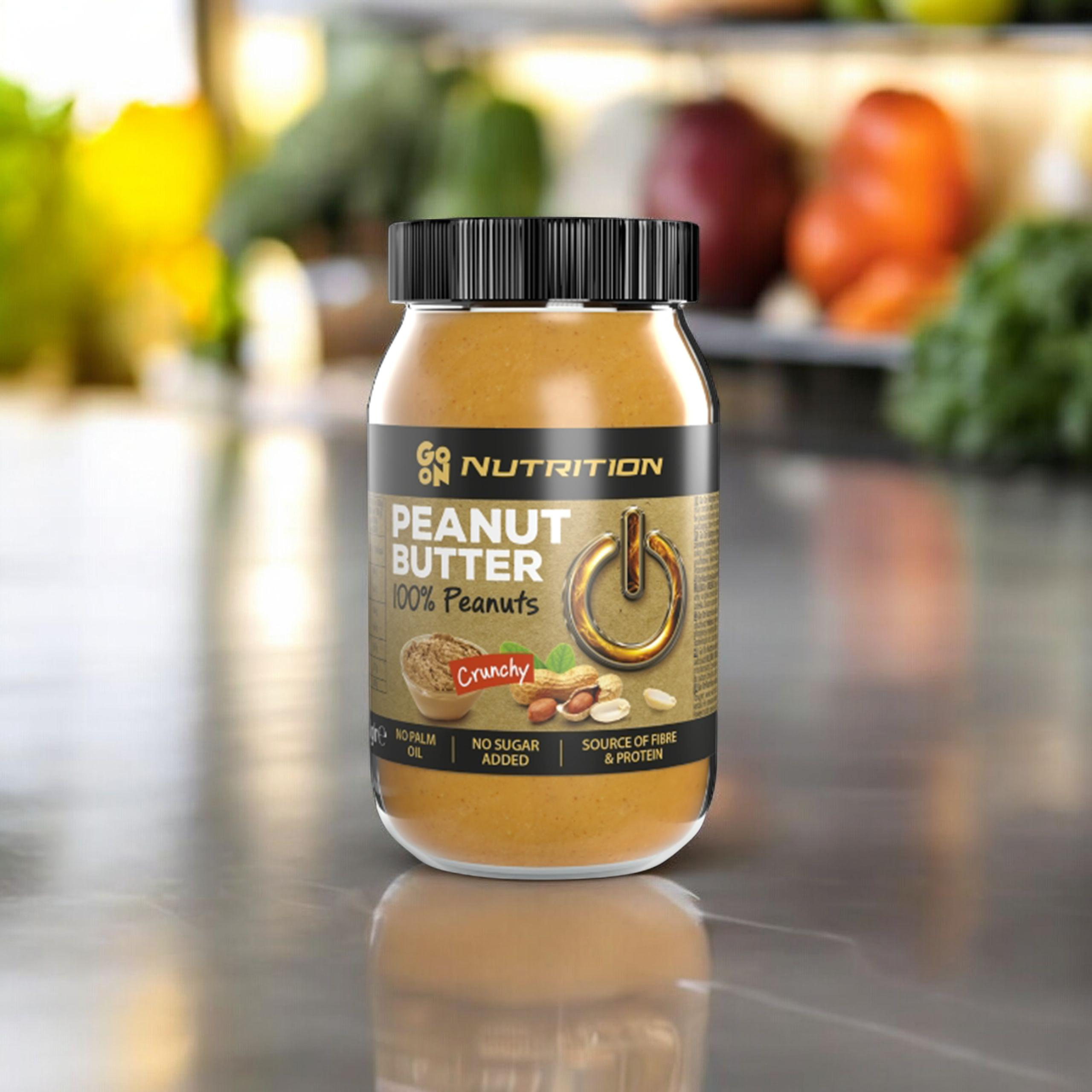GO ON NUTRITION Peanut Cream 100% Peanuts - 3x 900g - Krem orzechowy