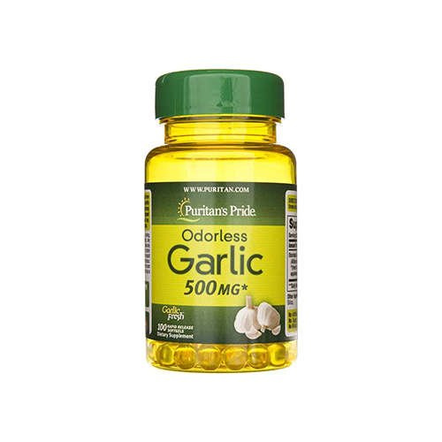 Puritan's Pride Odorless Garlic 500mg - 100softgels. - Czosnek bezwonny