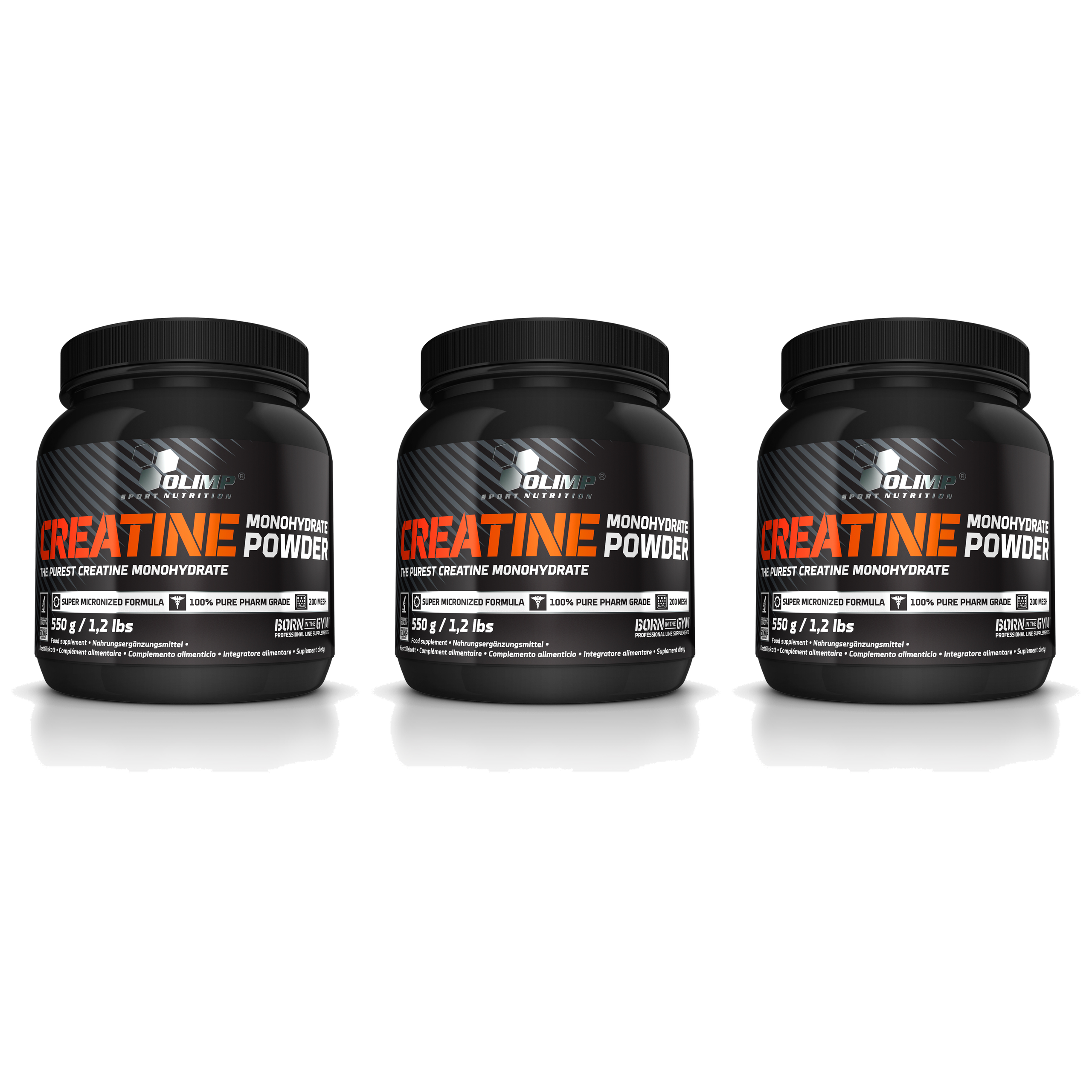 OLIMP Creatine Monohydrate Powder - 3x 550g