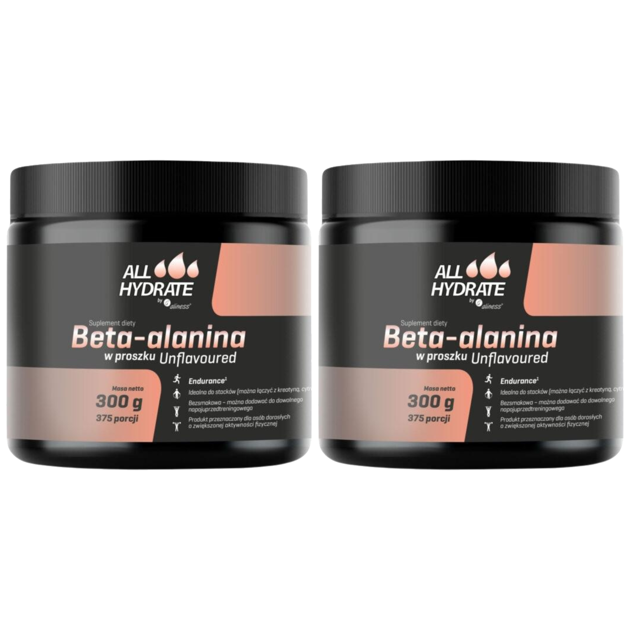ALINESS - ALL Hydrate Beta-Alanina - 2x 300g - Natural