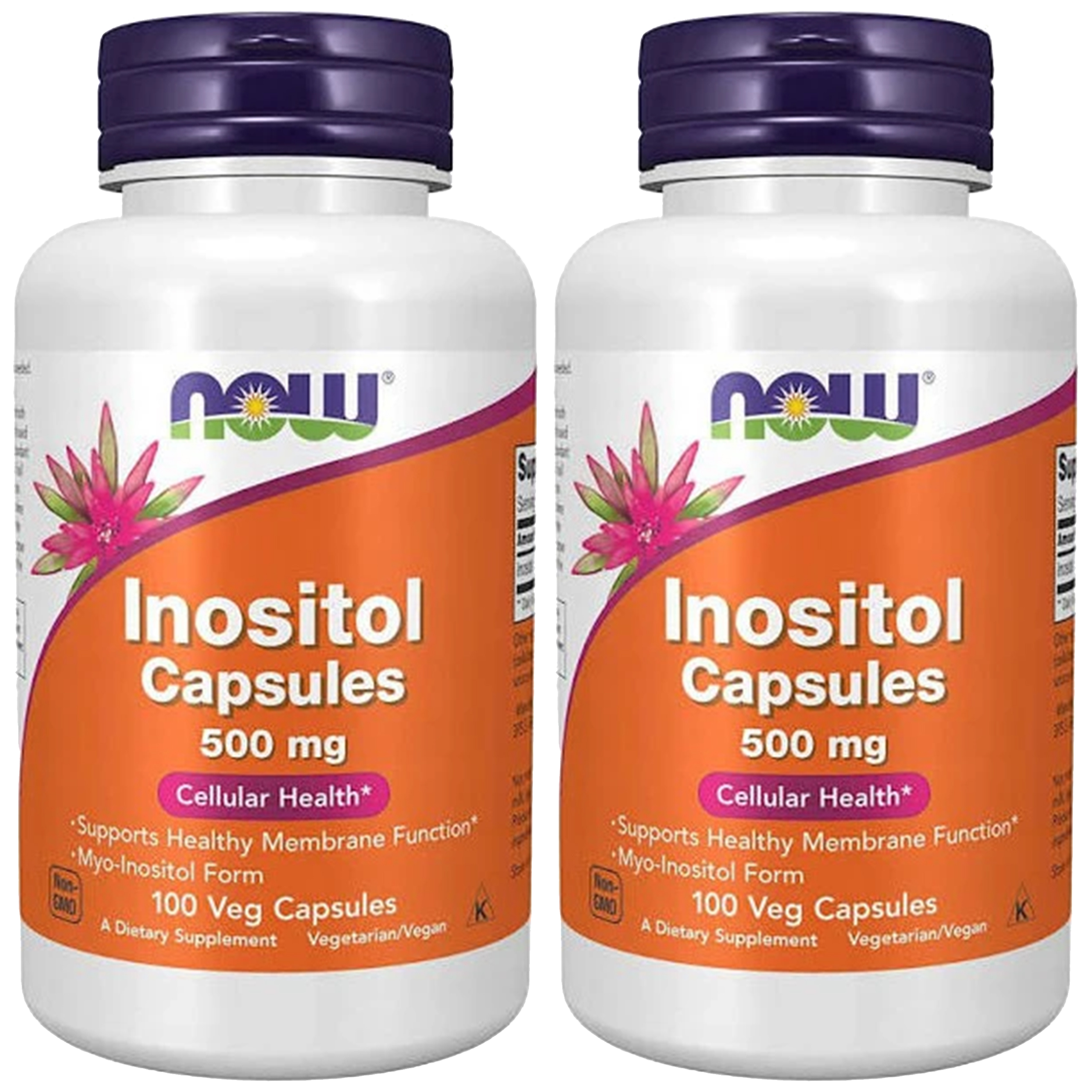 NOW Inositol 500mg - 2x 100vcaps.