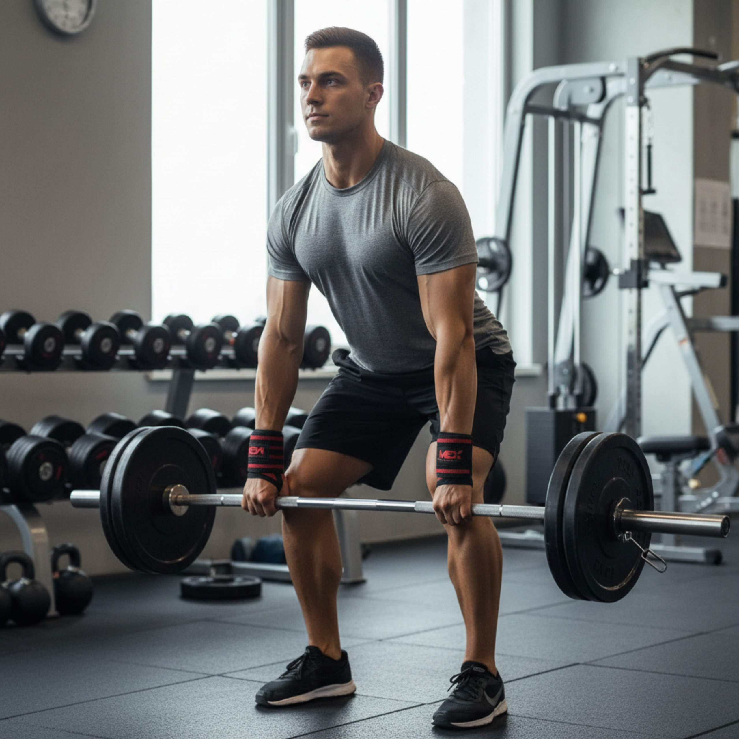 MEX SPORT - Wrist Wraps Mex - Red - 30cm