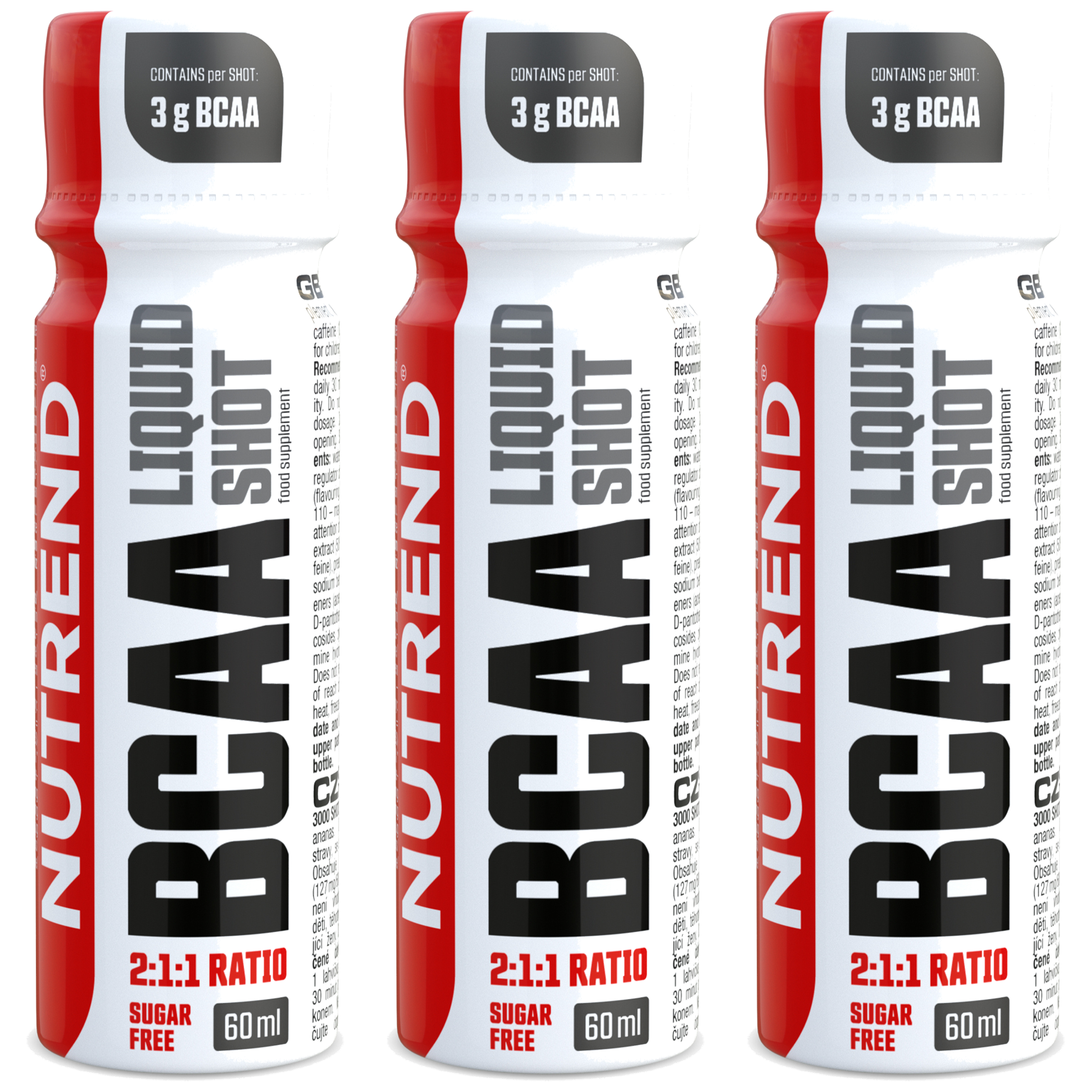 NUTREND BCAA Mega Shot - 3x 60ml