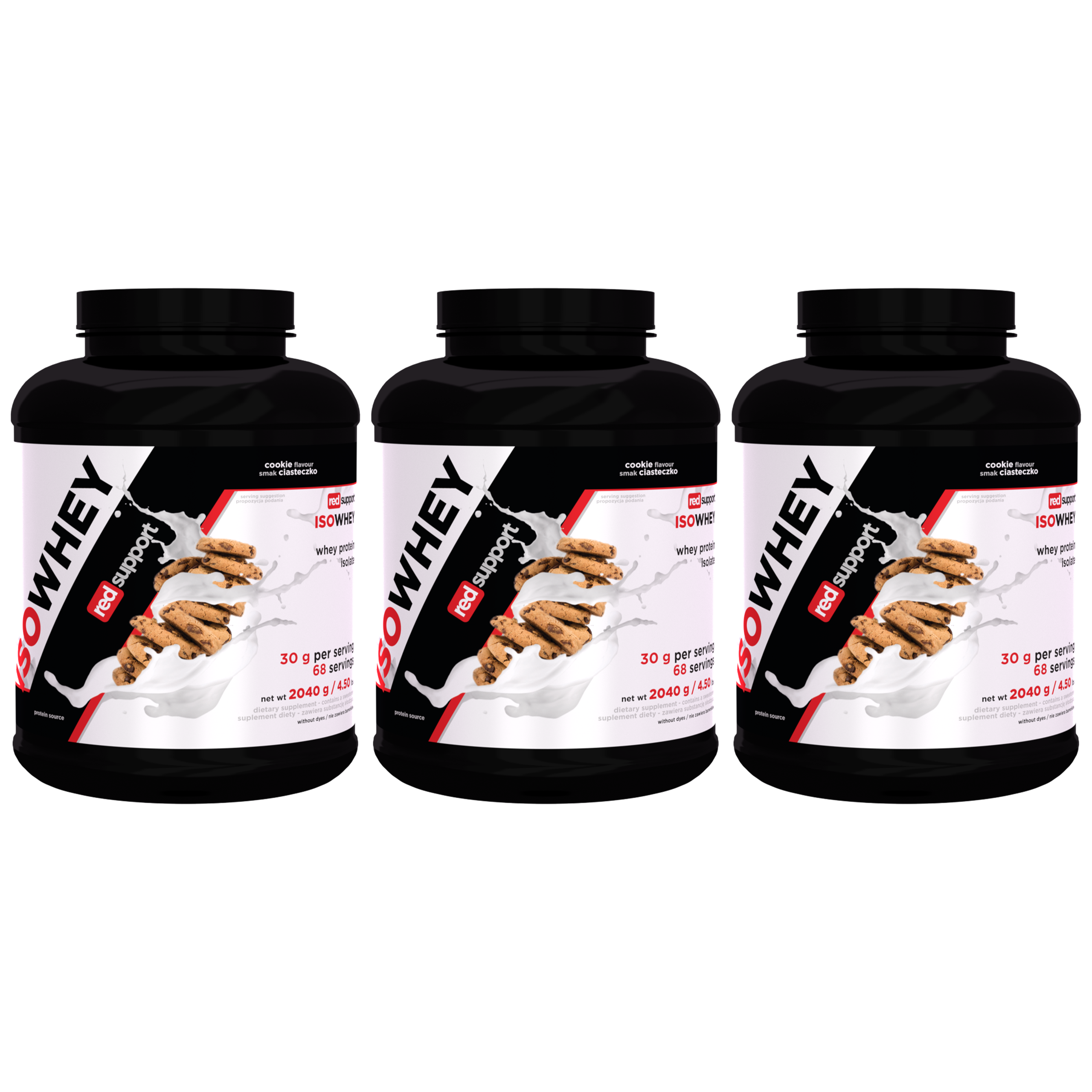 RED SUPPORT IsoWhey - 3x 2040g